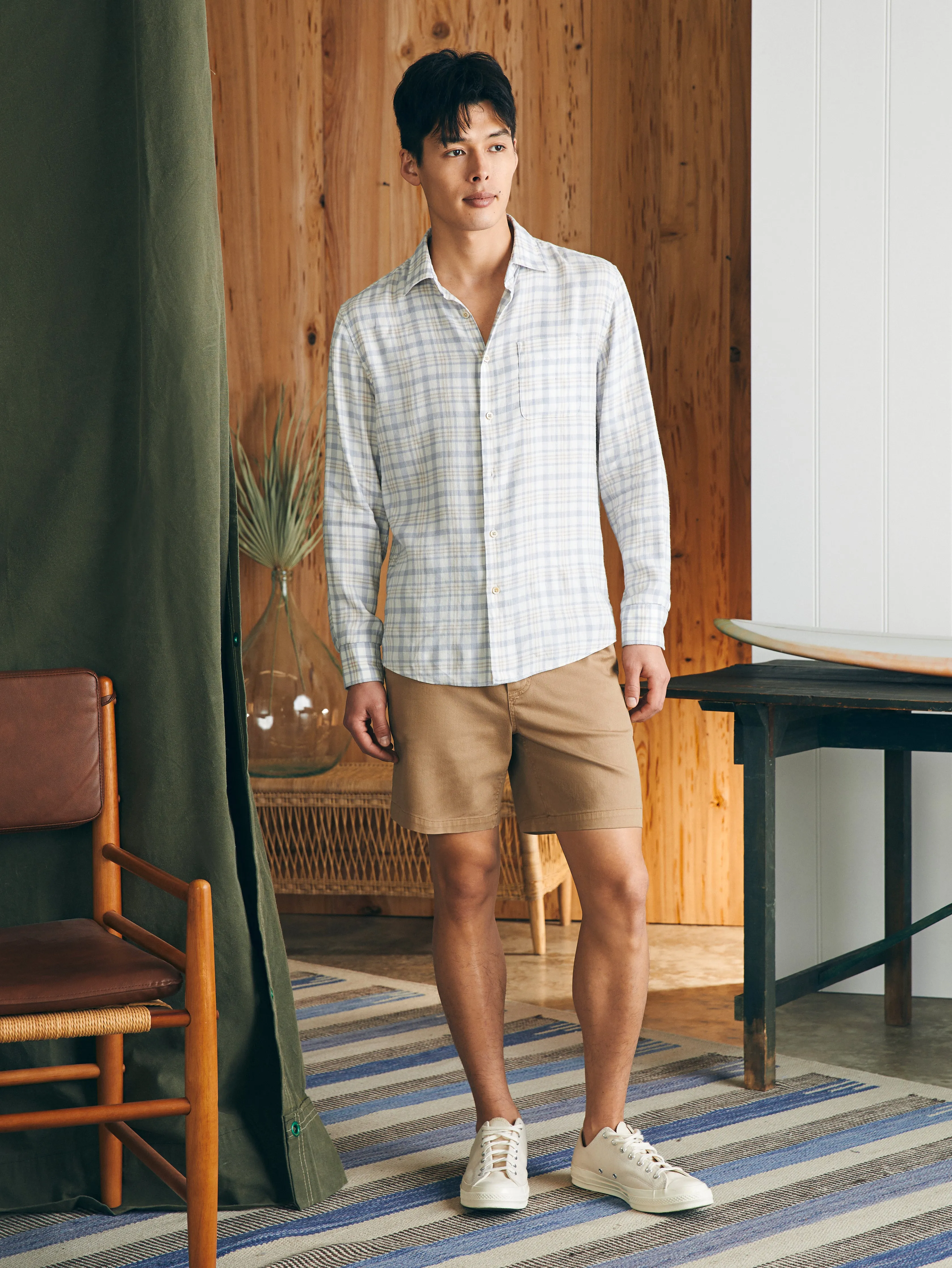 Weekend Blend Shirt - Fox Lake Plaid sold by Faherty product image thumbnail 4
