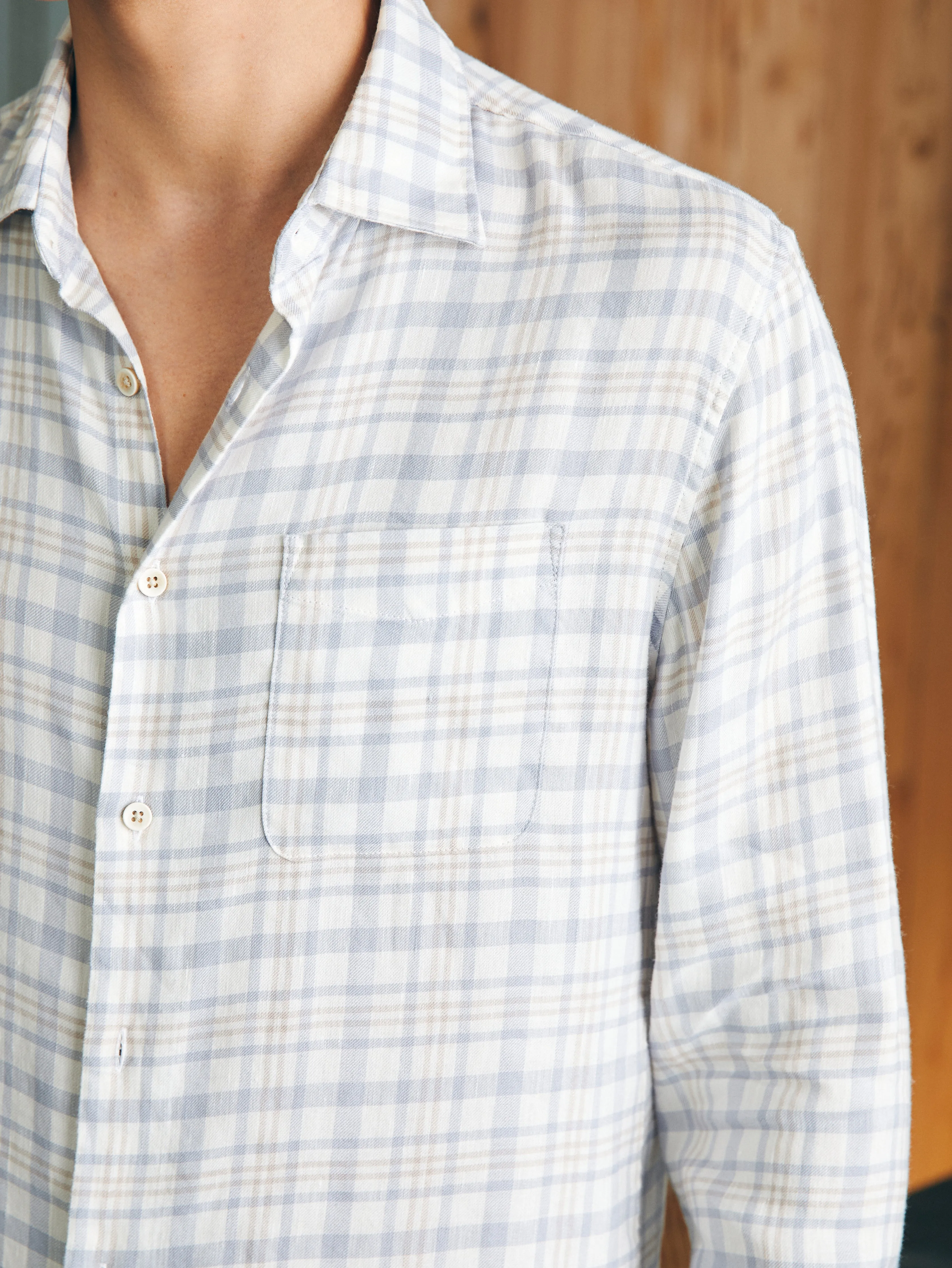 Weekend Blend Shirt - Fox Lake Plaid sold by Faherty product image thumbnail 2