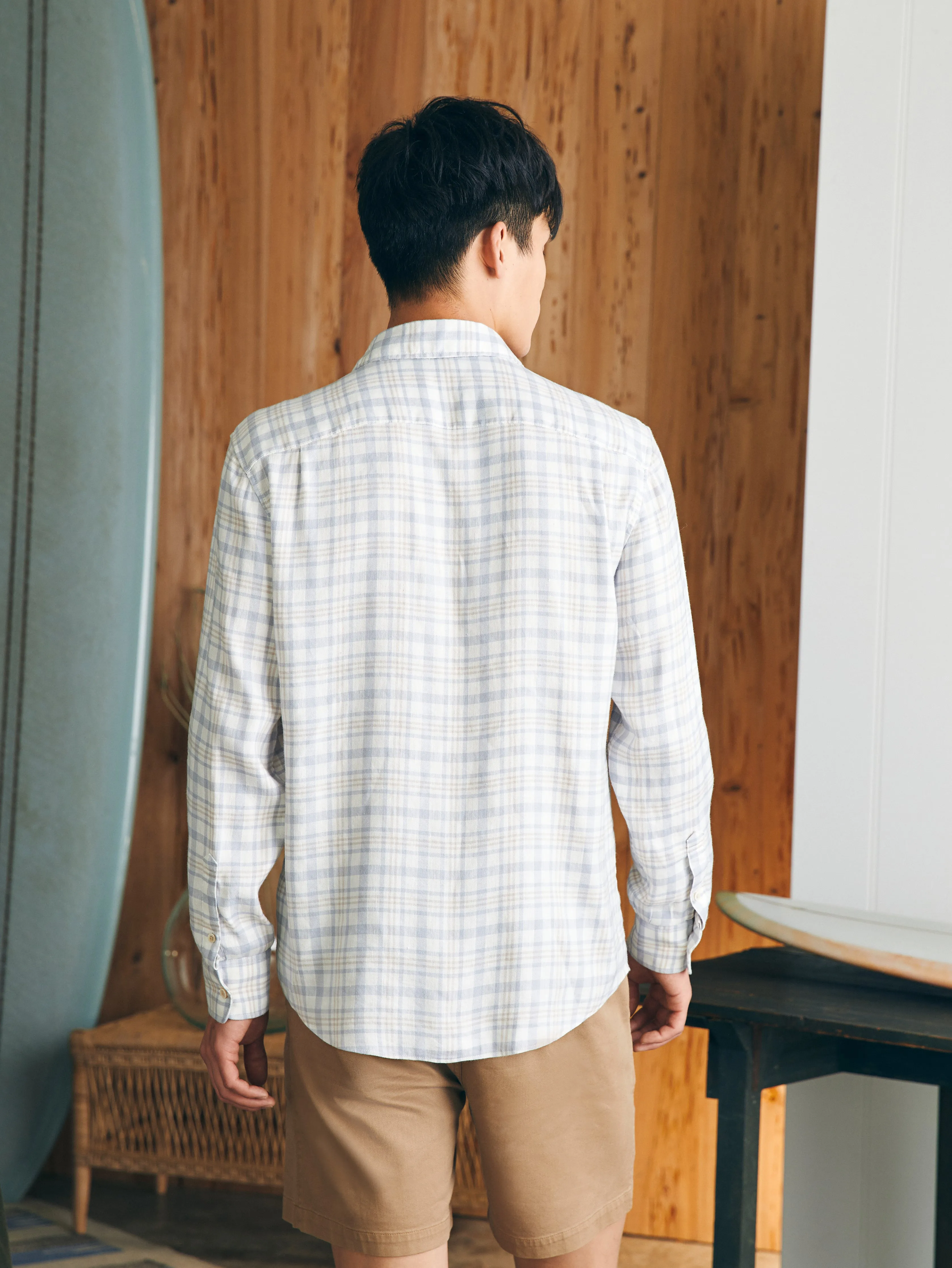 Weekend Blend Shirt - Fox Lake Plaid sold by Faherty product image thumbnail 5
