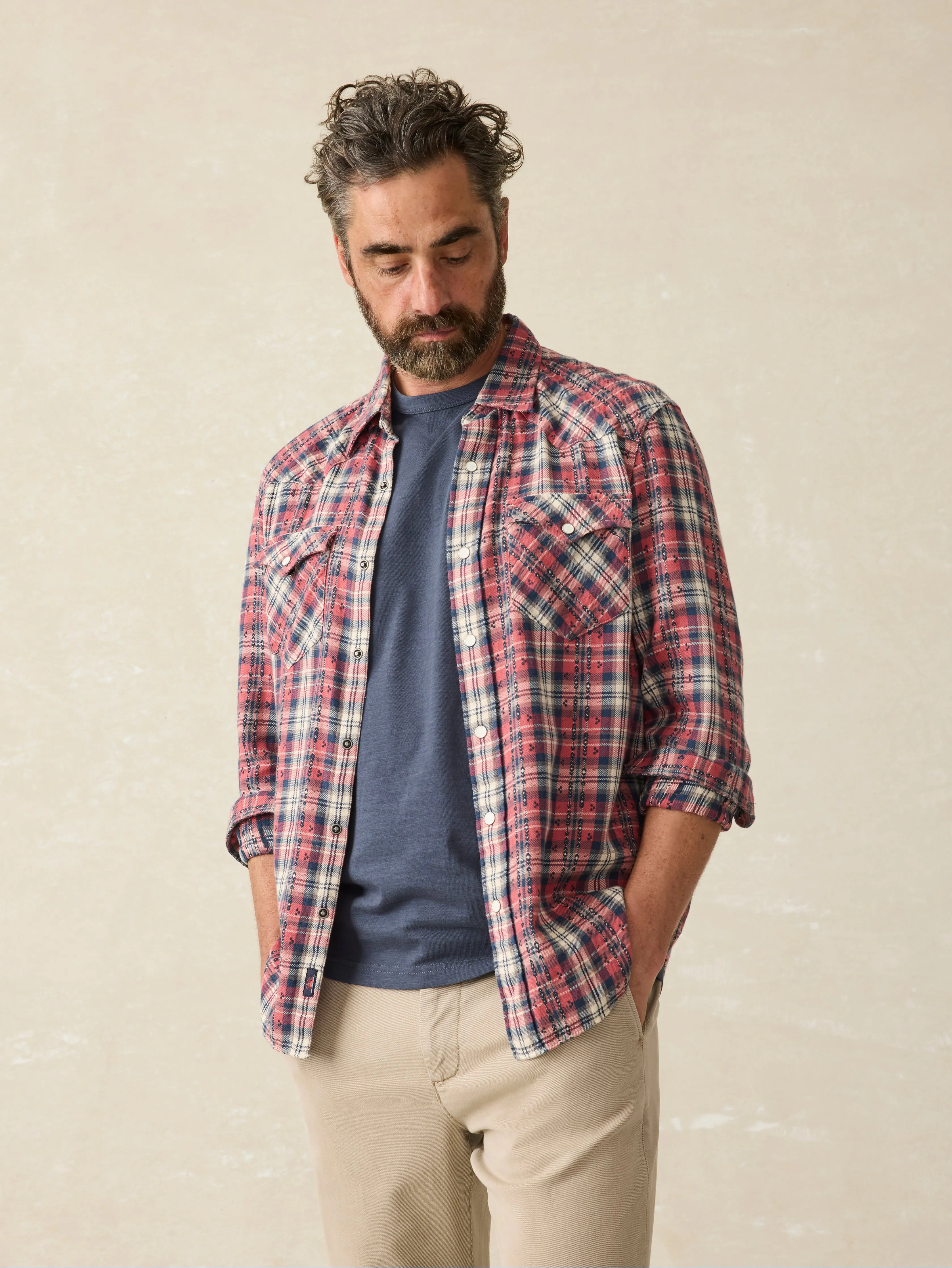 Sunwashed Pocket Tee - Dune Navy sold by Faherty product image thumbnail 3