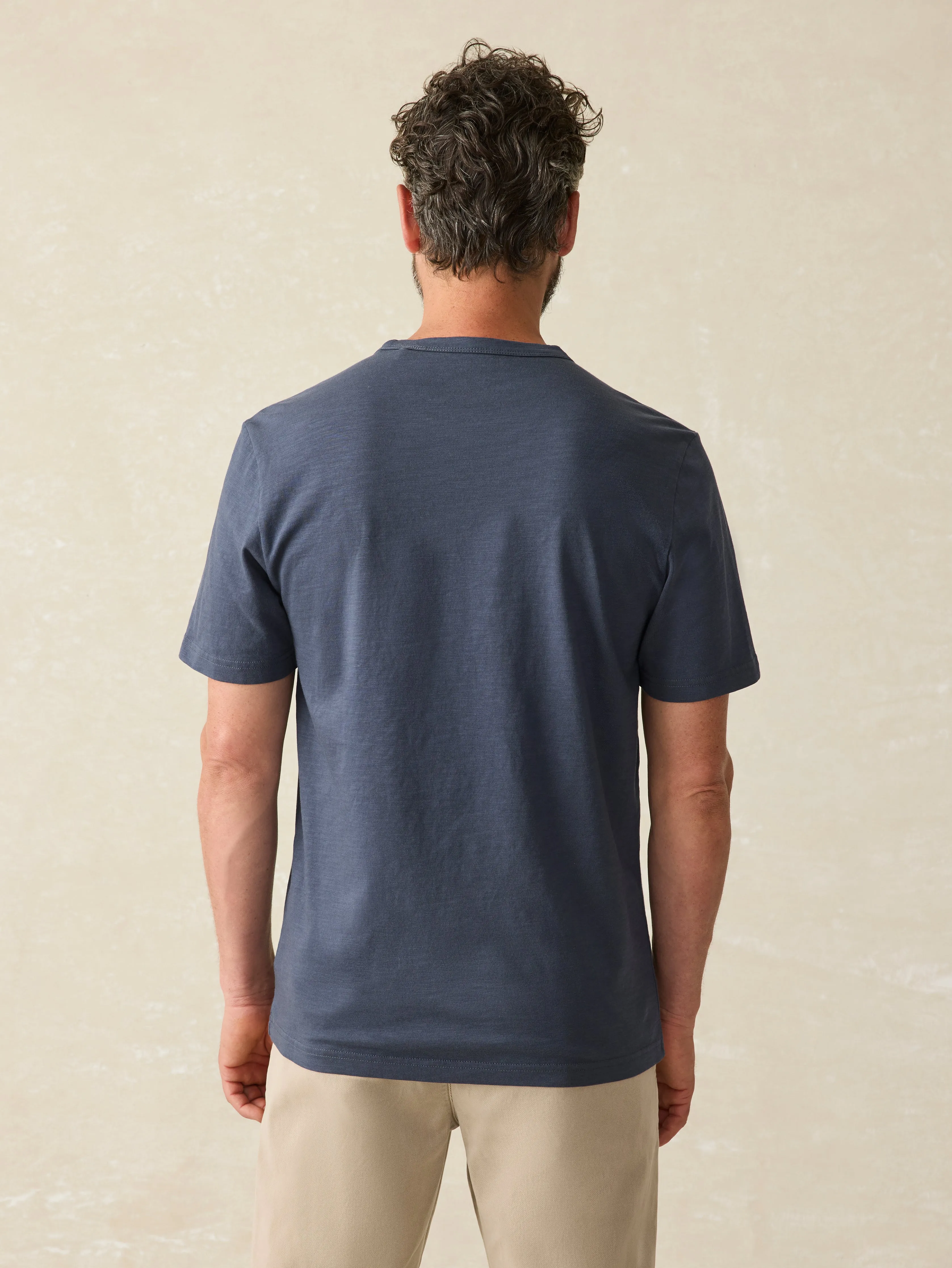 Sunwashed Pocket Tee - Dune Navy sold by Faherty product image thumbnail 5