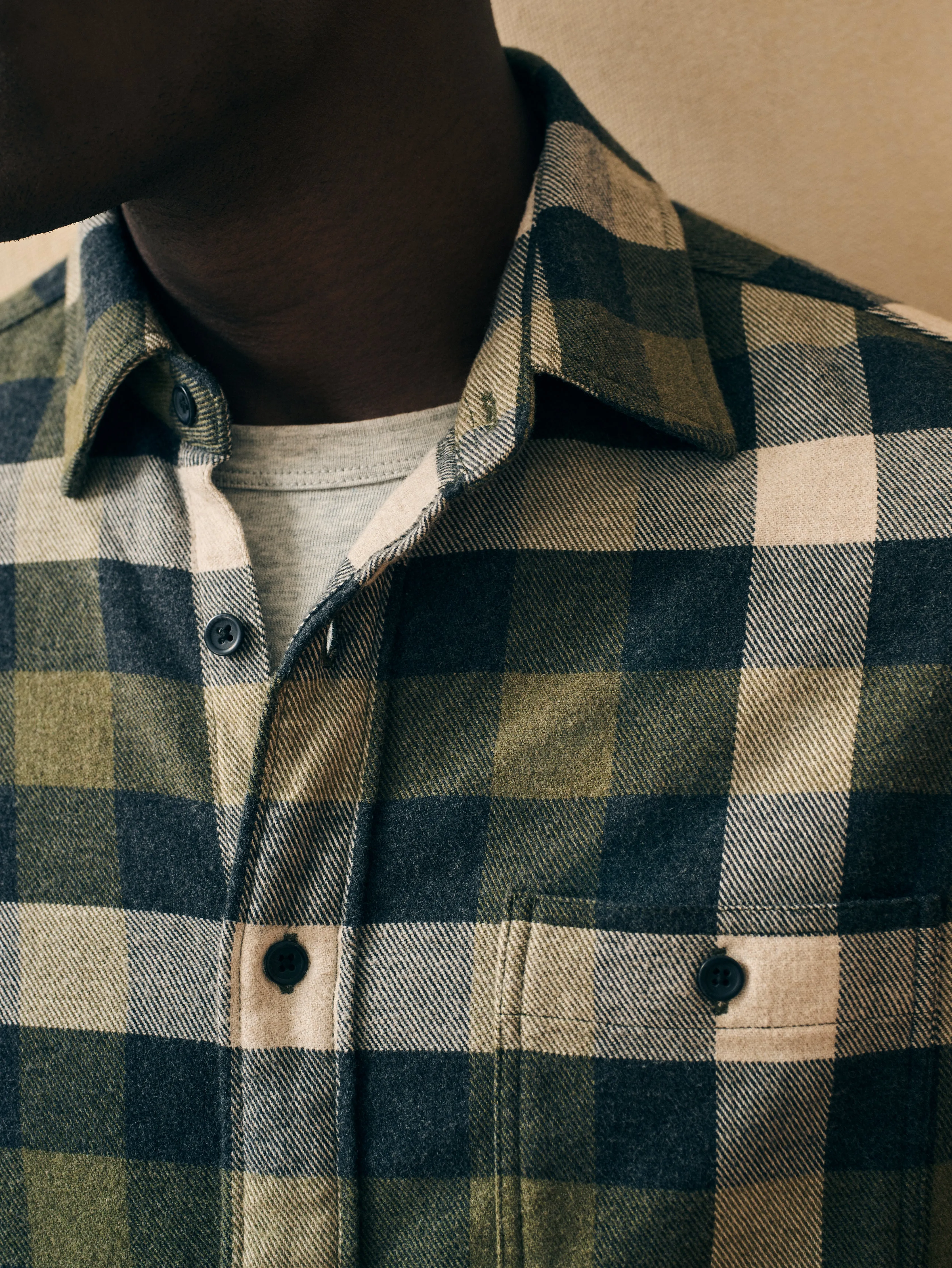 Super Brushed Flannel - Ten Mile Buffalo sold by Faherty product image thumbnail 3