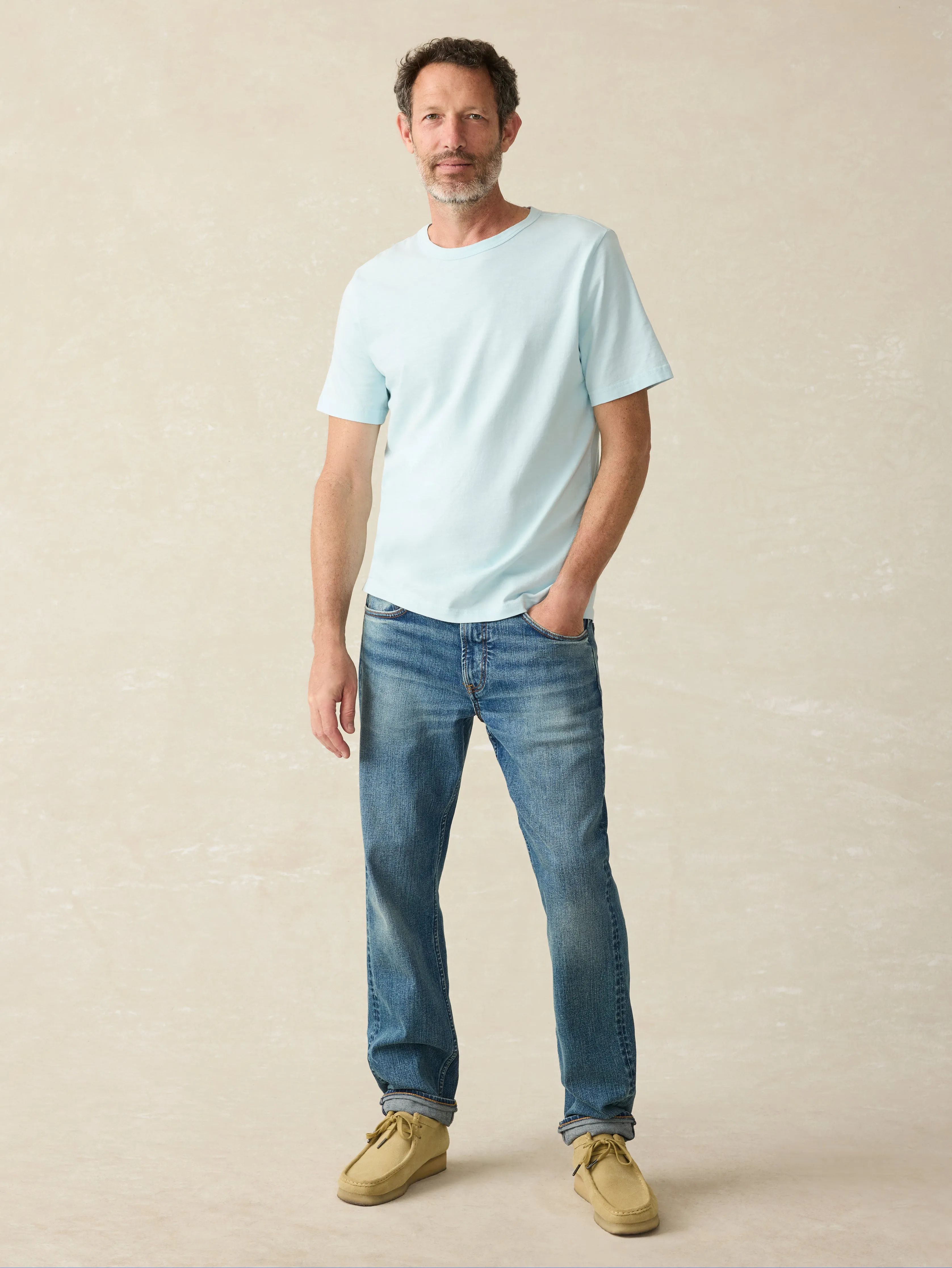 Sunwashed Tee (Tall) - Blue Oasis sold by Faherty product image thumbnail 3