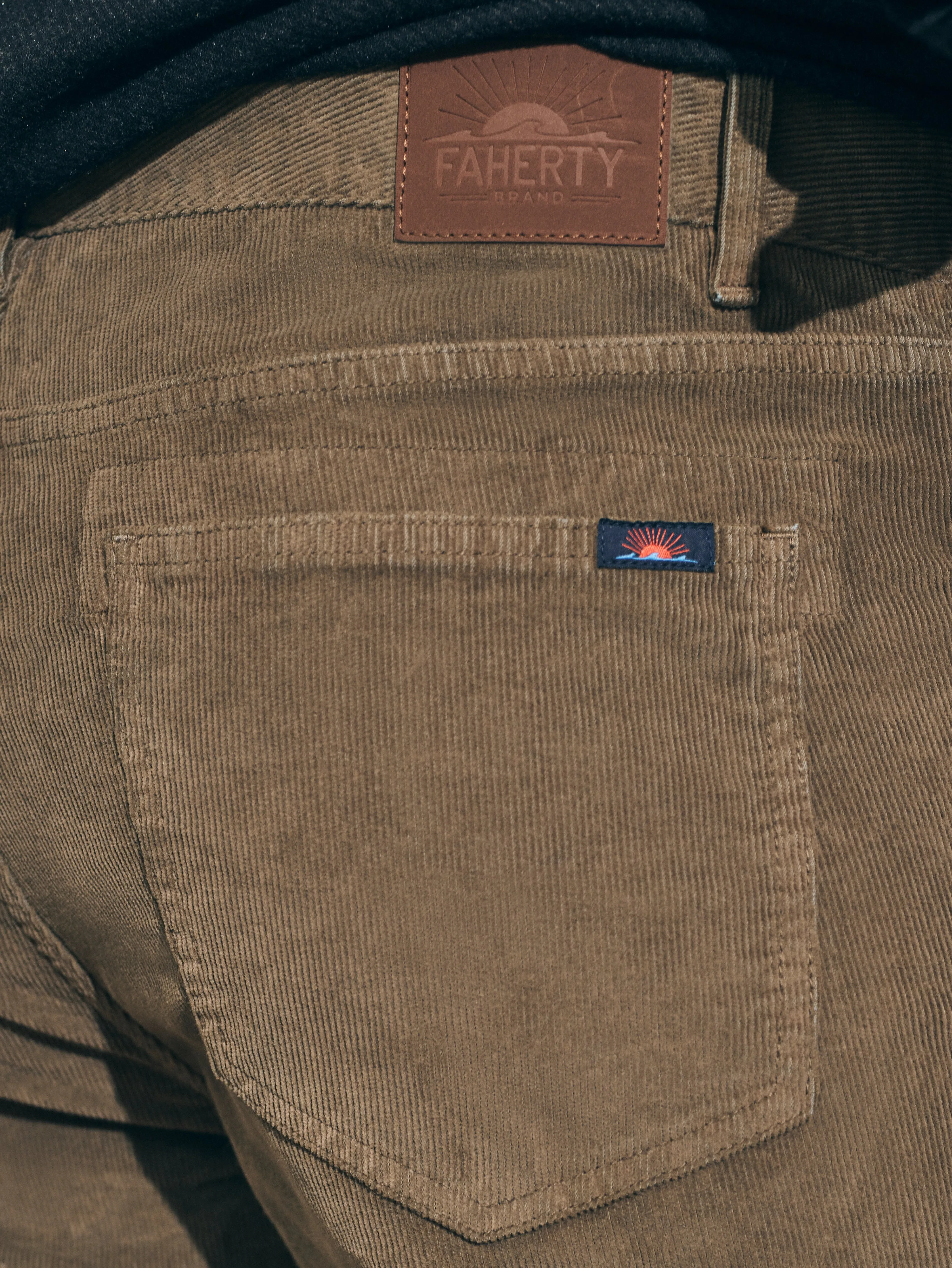 Stretch Corduroy 5-Pocket Pant (30" Inseam) - Surplus Olive sold by Faherty product image thumbnail 4