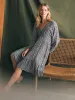 Sirene Dress - Navy Ditsy Floral sold by Faherty