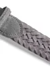 Suede Woven Belt - Grey sold by Faherty
