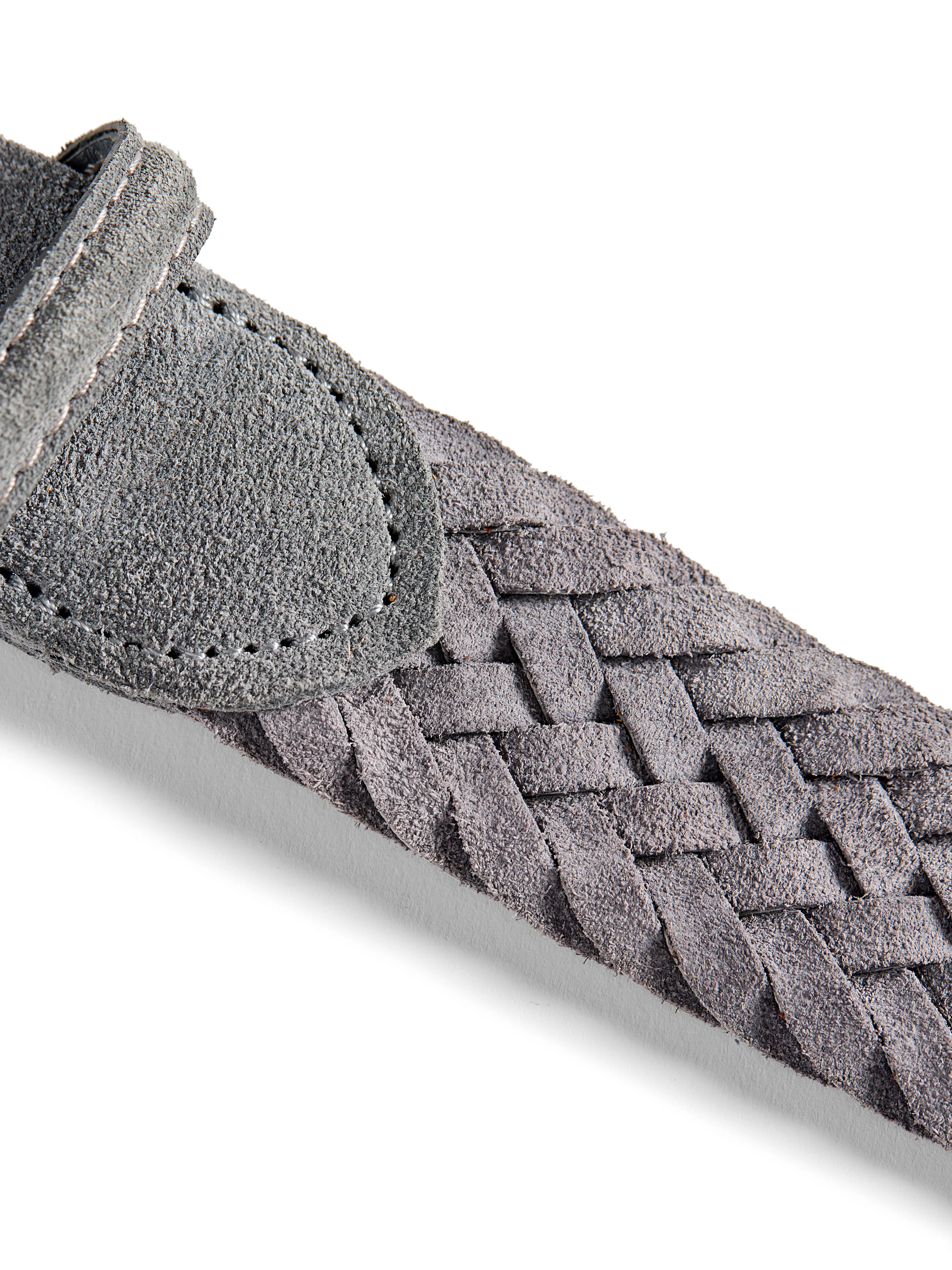 Suede Woven Belt - Grey sold by Faherty product image thumbnail 3