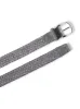 Suede Woven Belt - Grey sold by Faherty