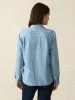 Tried & True Chambray Shirt - Aspen Stripe Wash sold by Faherty
