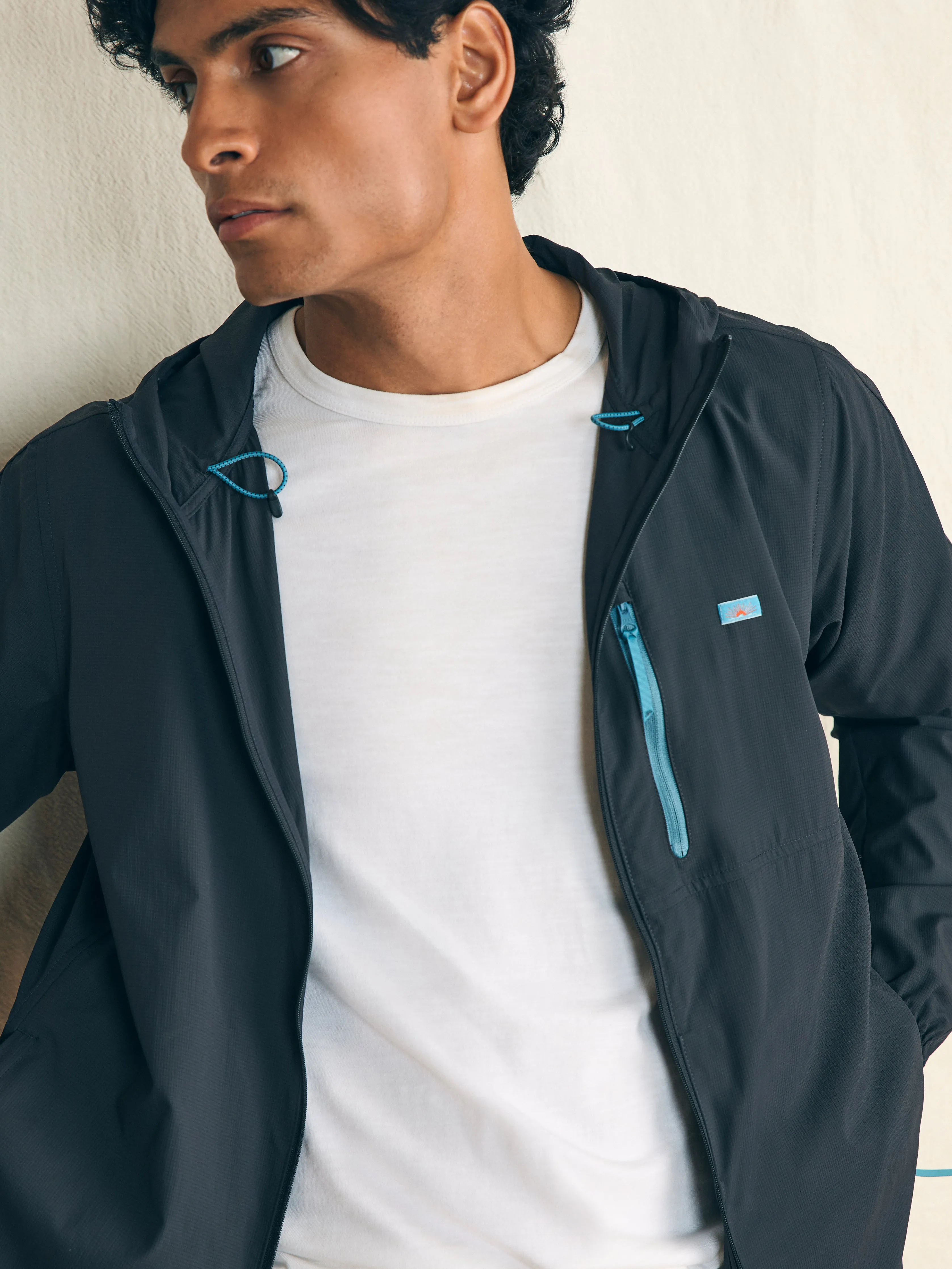 Shorelite Packable Anorak - Summit Black sold by Faherty product image thumbnail 4