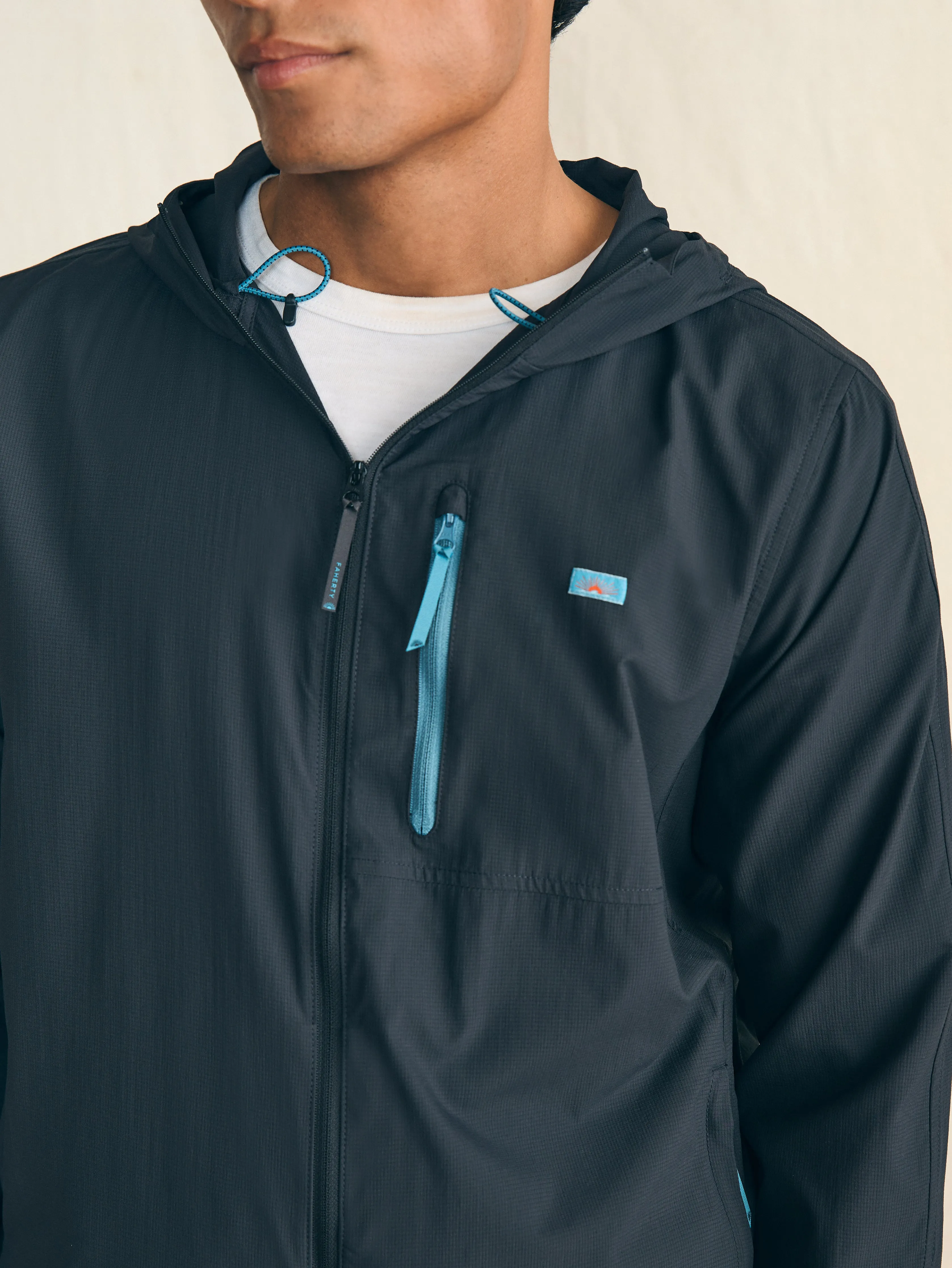 Shorelite Packable Anorak - Summit Black sold by Faherty product image thumbnail 2