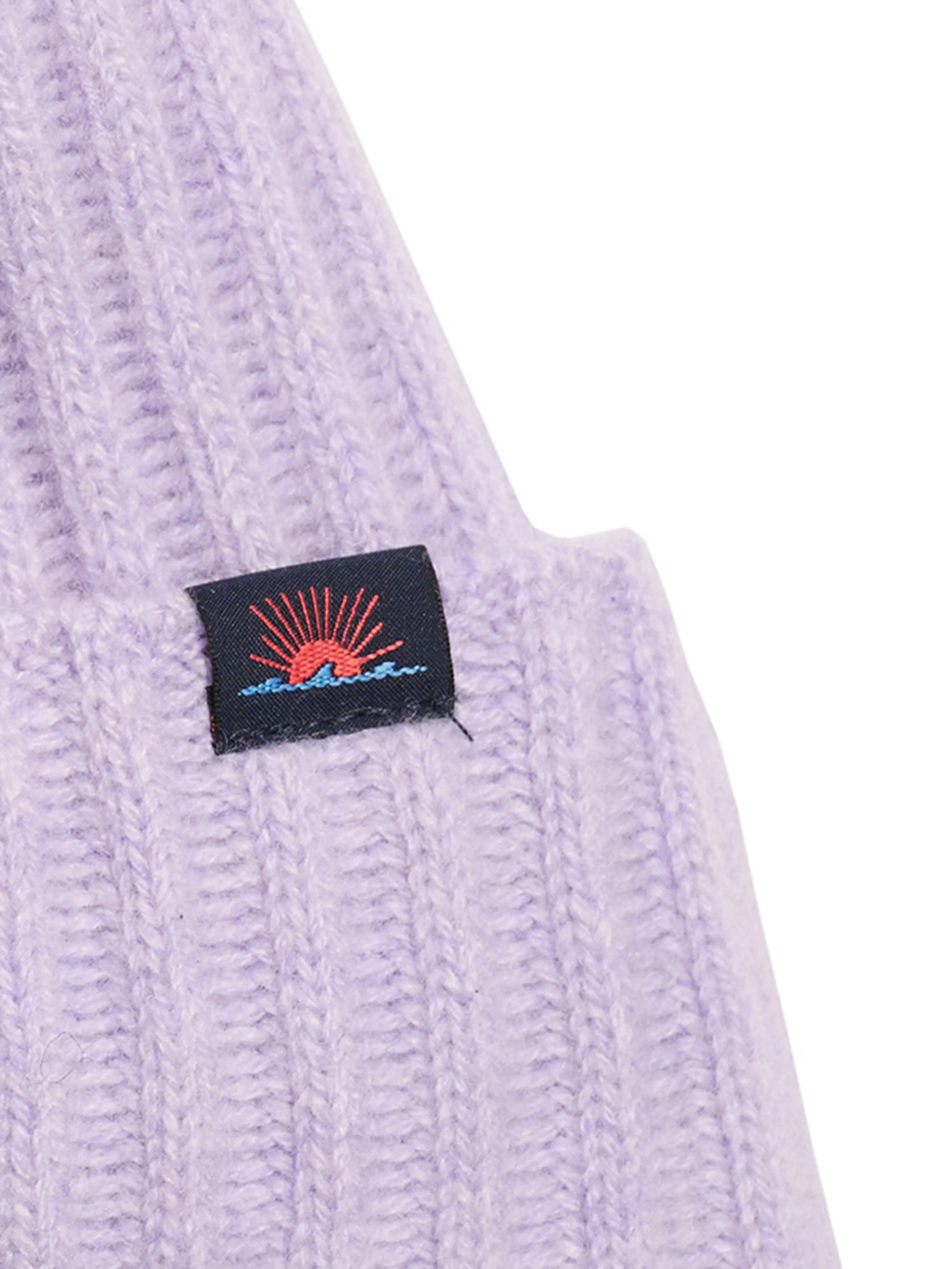 Cashmere Ribbed Beanie - Lavender sold by Faherty product image thumbnail 2
