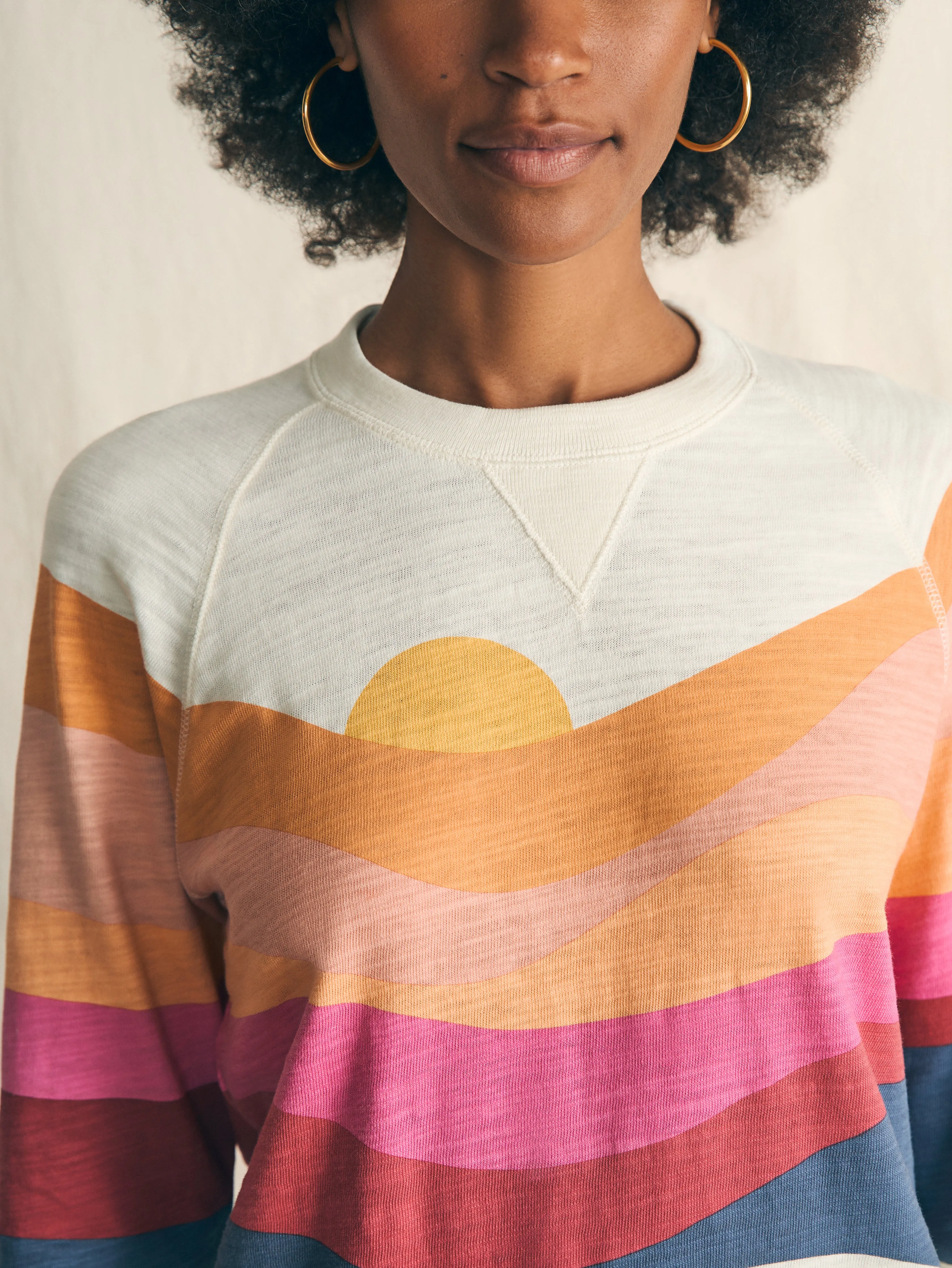 Sunwashed Slub Crewneck - Soleil Set Sail sold by Faherty product image thumbnail 3
