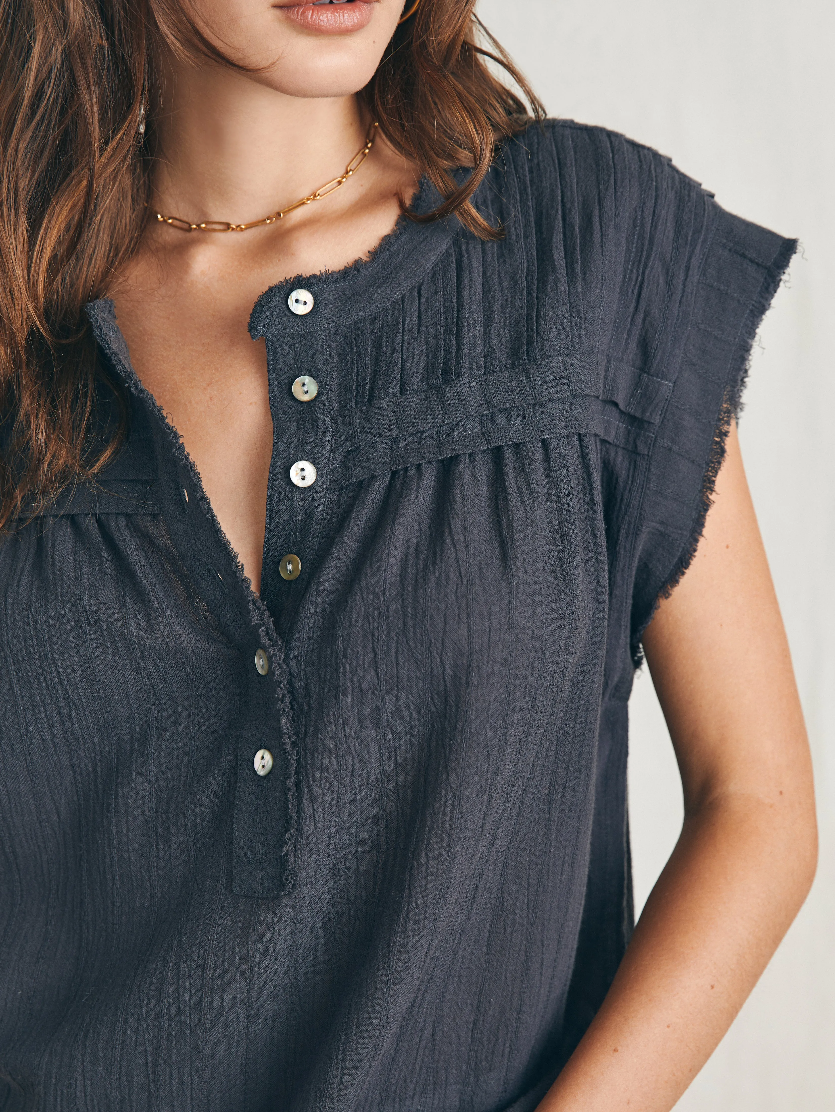 Ellsworth Top - Washed Black sold by Faherty product image thumbnail 2