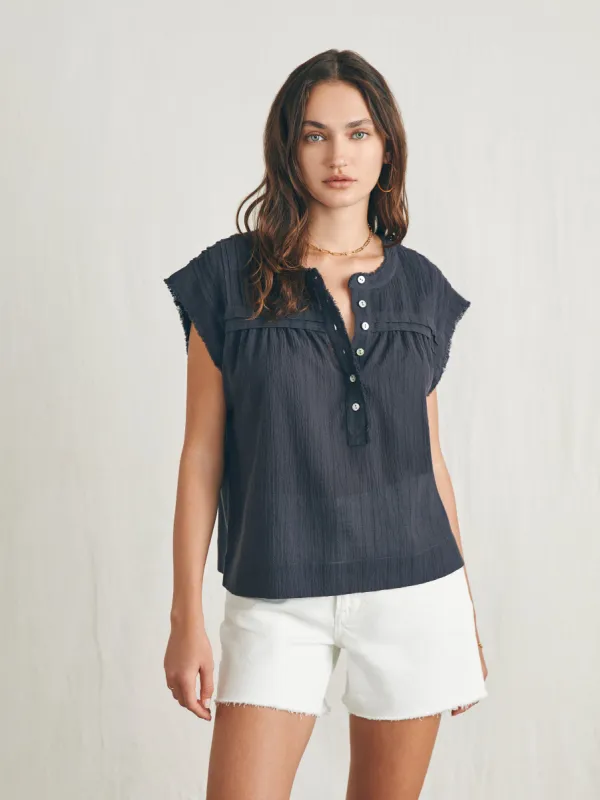 Ellsworth Top - Washed Black sold by Faherty