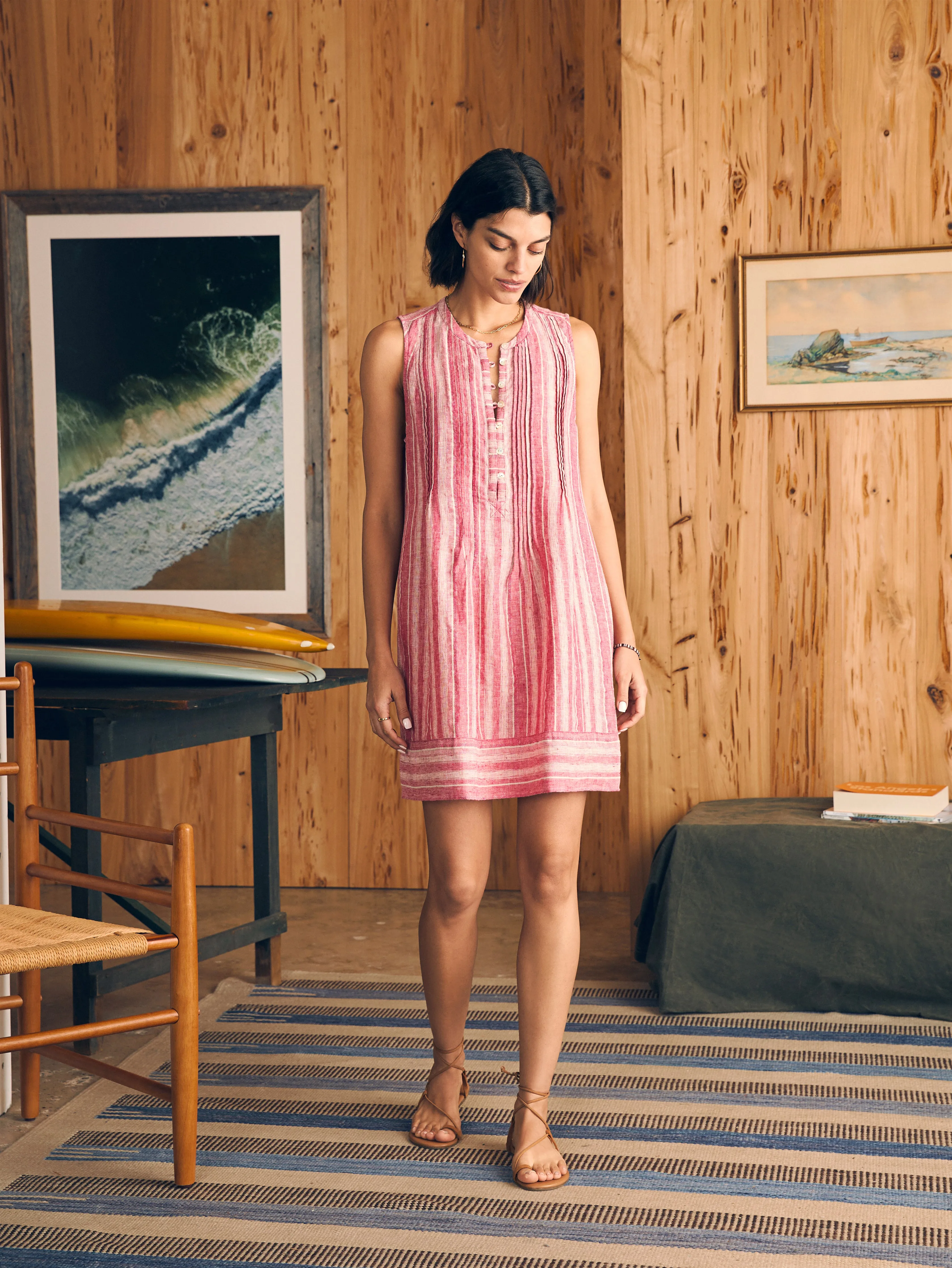 Isha Dress - Granita Stripe sold by Faherty product image thumbnail 3