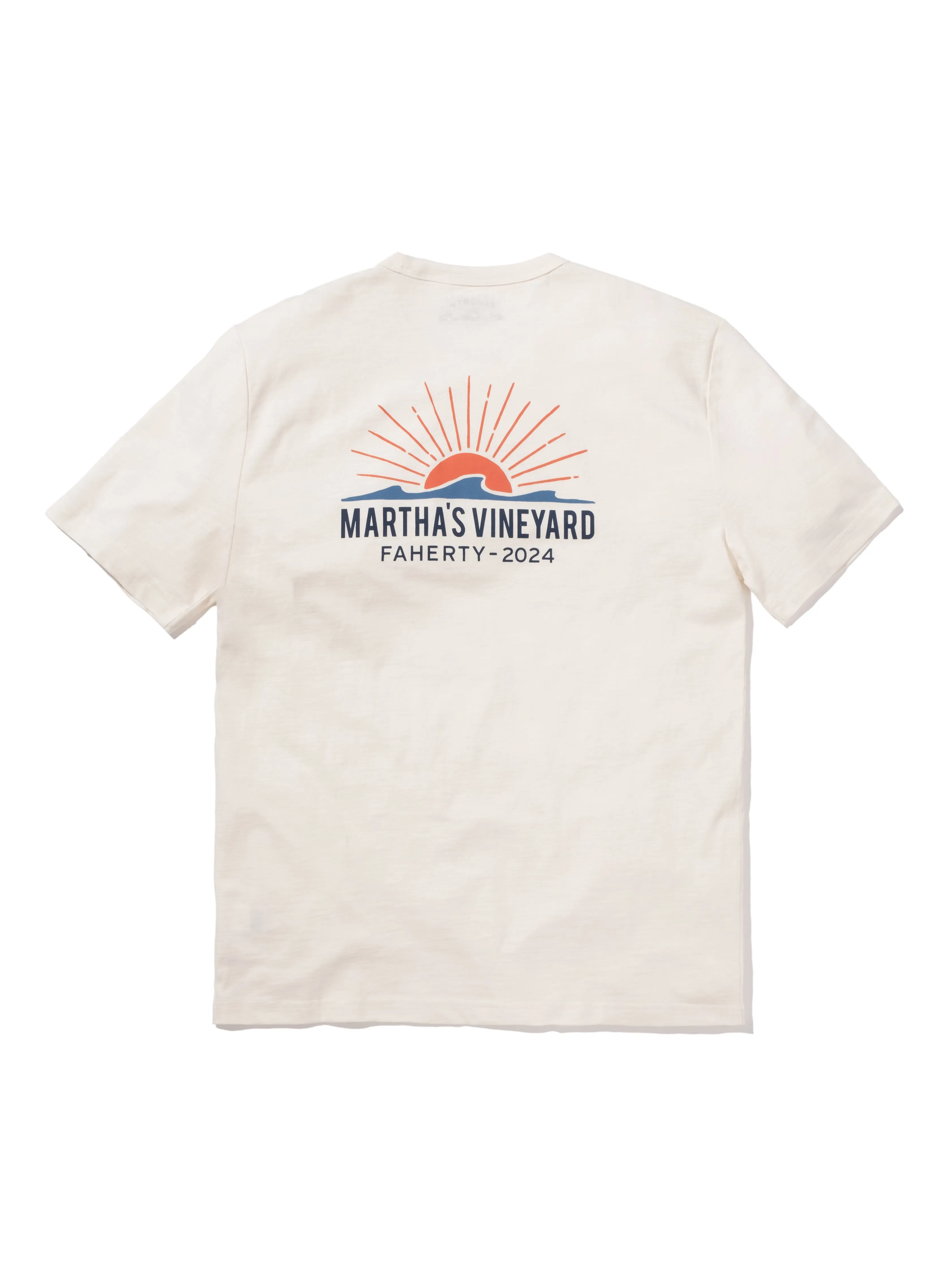 Martha's Vineyard Short-Sleeve Crew T-Shirt - White sold by Faherty product image thumbnail 2