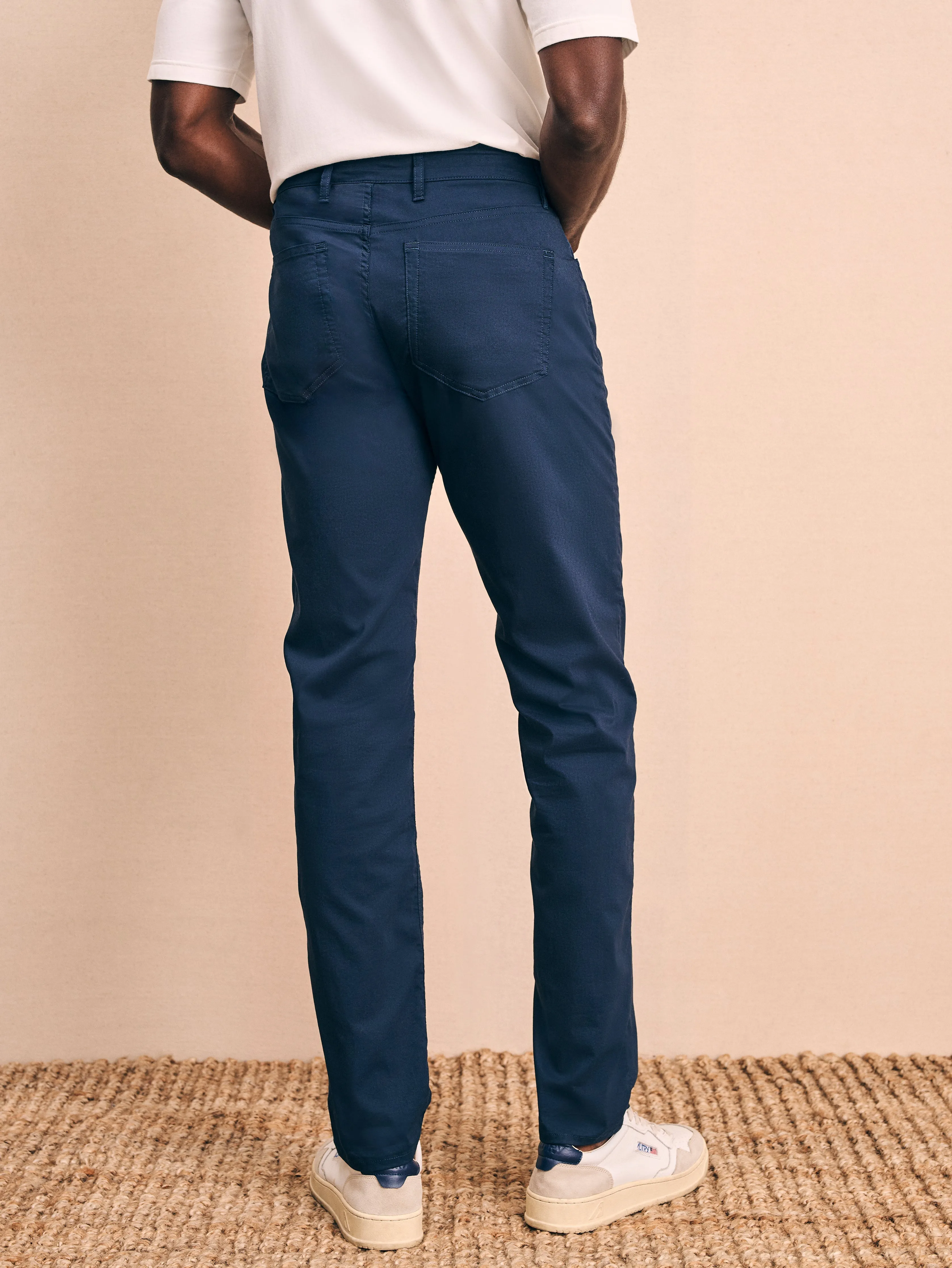 Movement™ 5-Pocket Pant (30" Inseam) - Navy sold by Faherty product image thumbnail 5