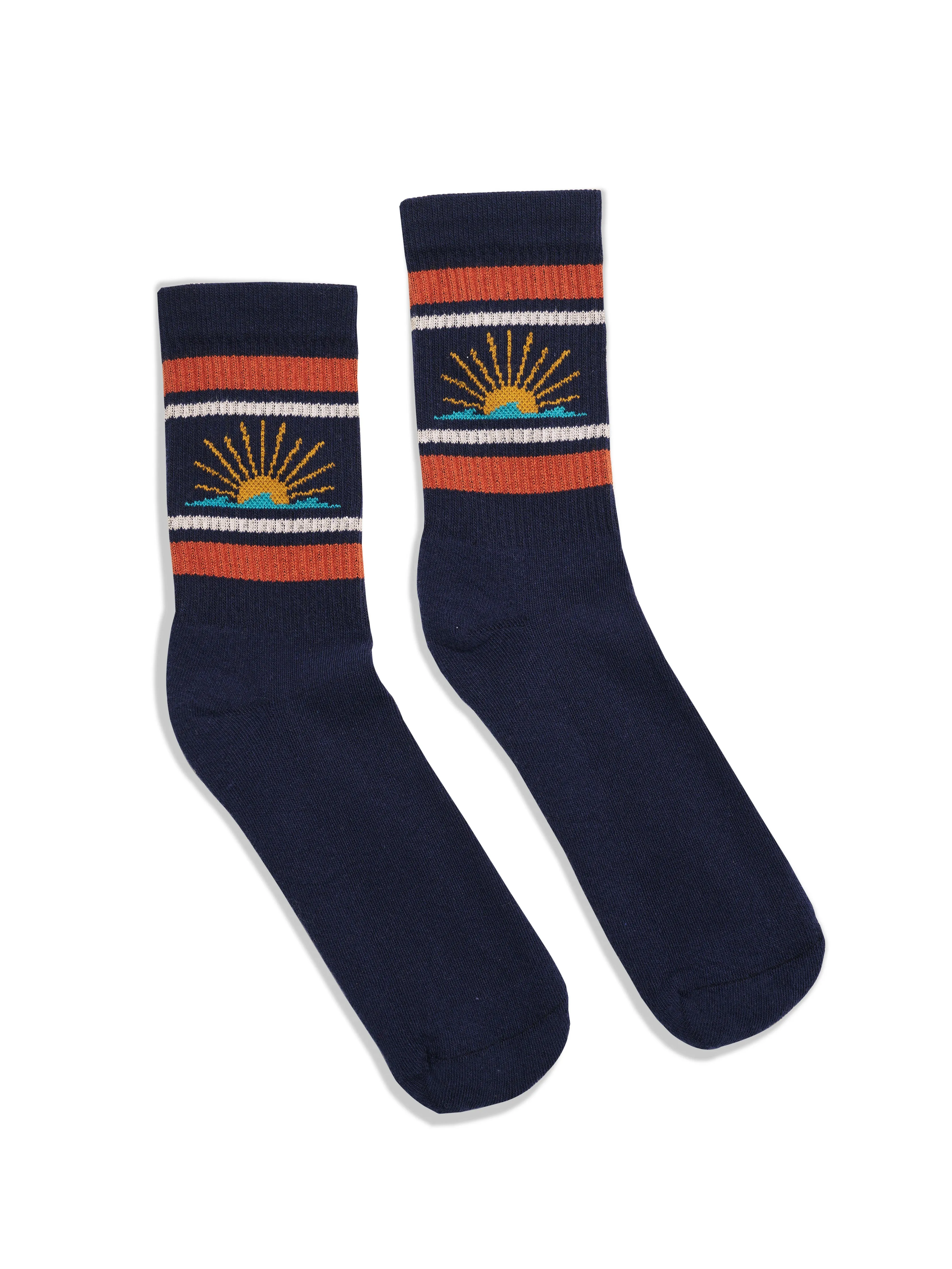 Sun & Waves™ Sock - Crimson Sunset sold by Faherty