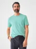 Sunwashed Pocket Tee - Lagoon Teal sold by Faherty
