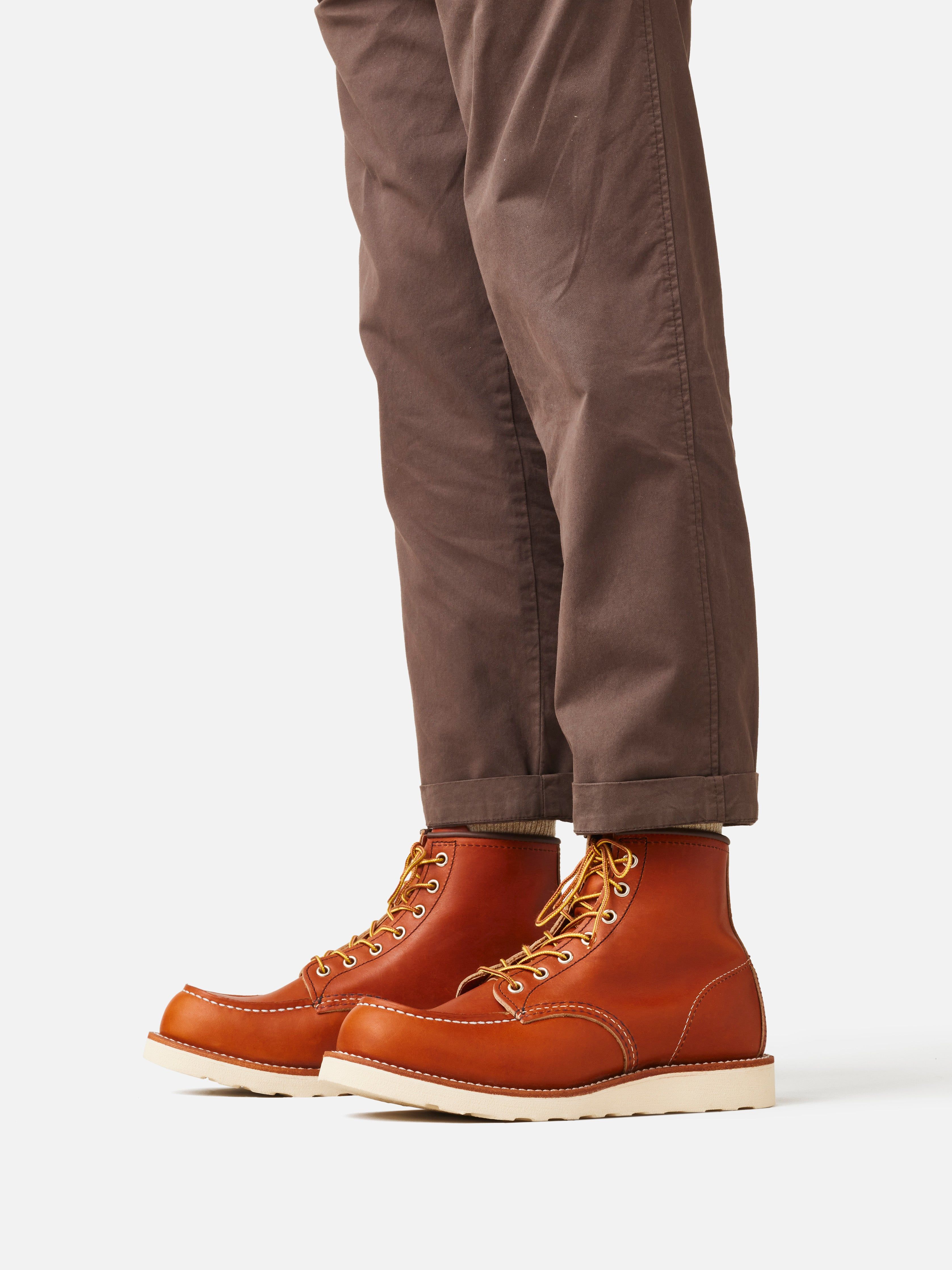 Red Wing Men's Classic Moc - Oro Legacy Leather sold by Faherty