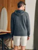 Sunwashed Slub Zip Hoodie - Graphite sold by Faherty