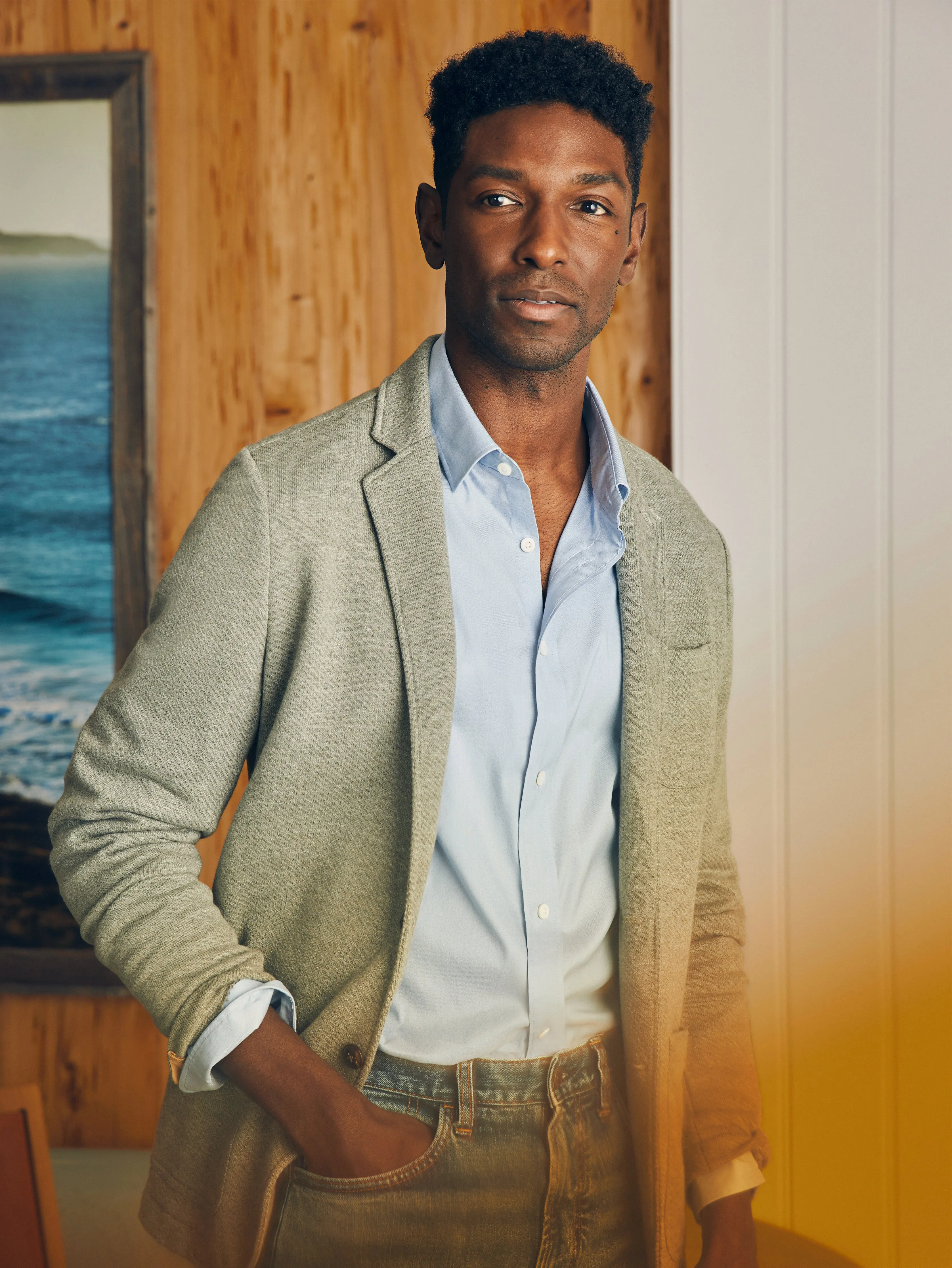 Movement™ Dress Shirt - Atlantic Sky sold by Faherty product image thumbnail 2