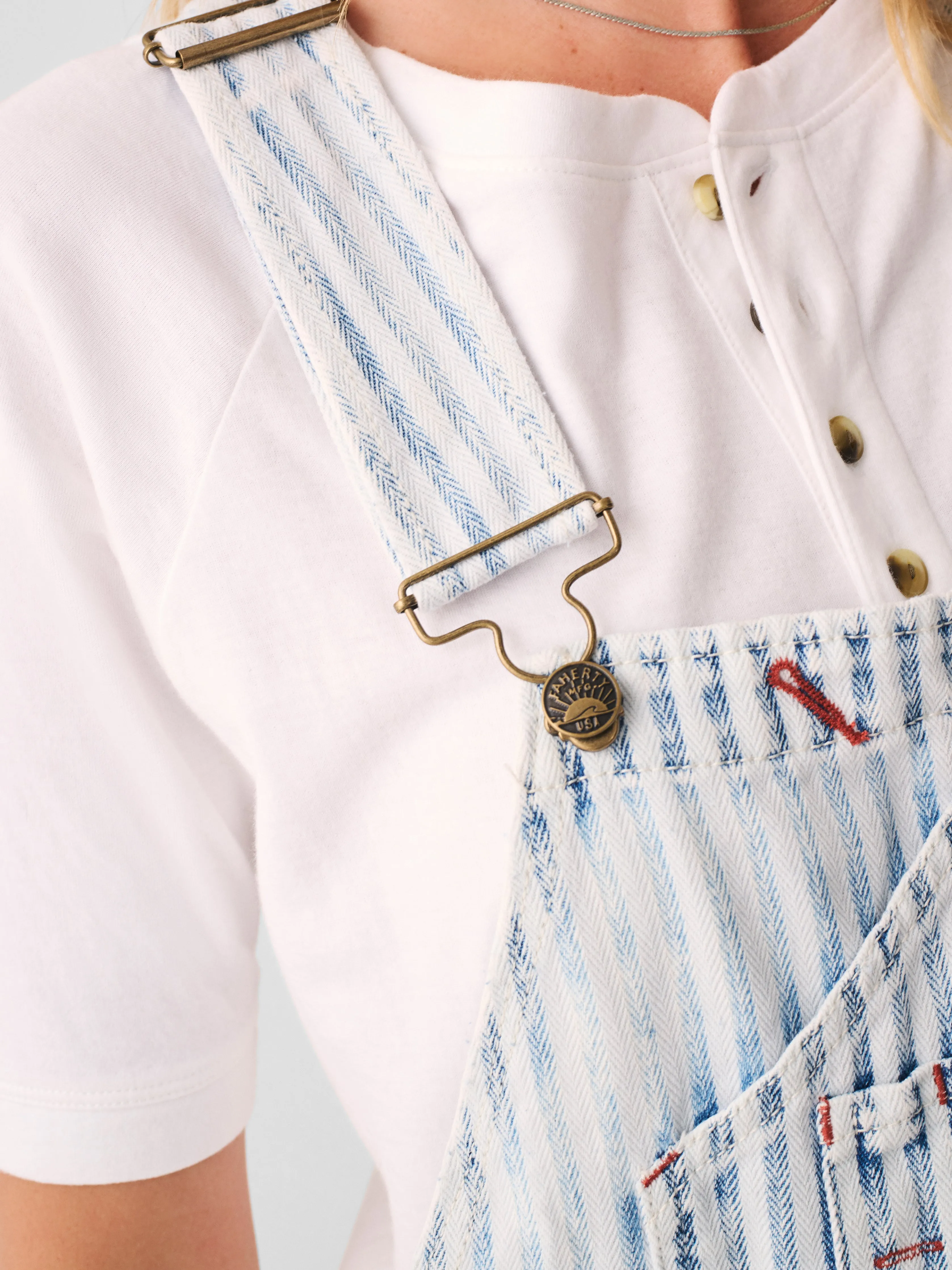 Topsail Classic Overall - Railroad Stripe sold by Faherty product image thumbnail 3