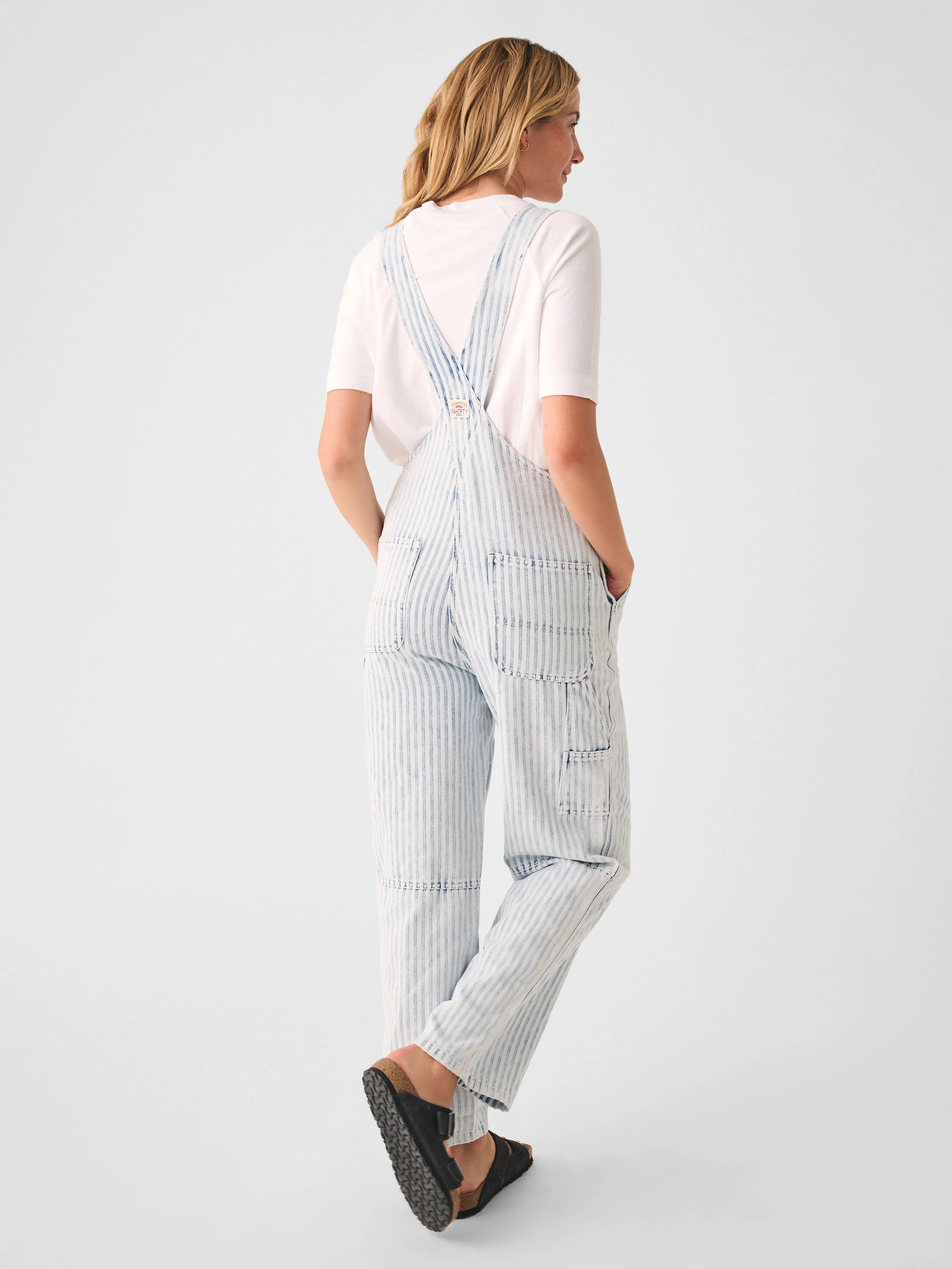 Topsail Classic Overall - Railroad Stripe sold by Faherty product image thumbnail 5
