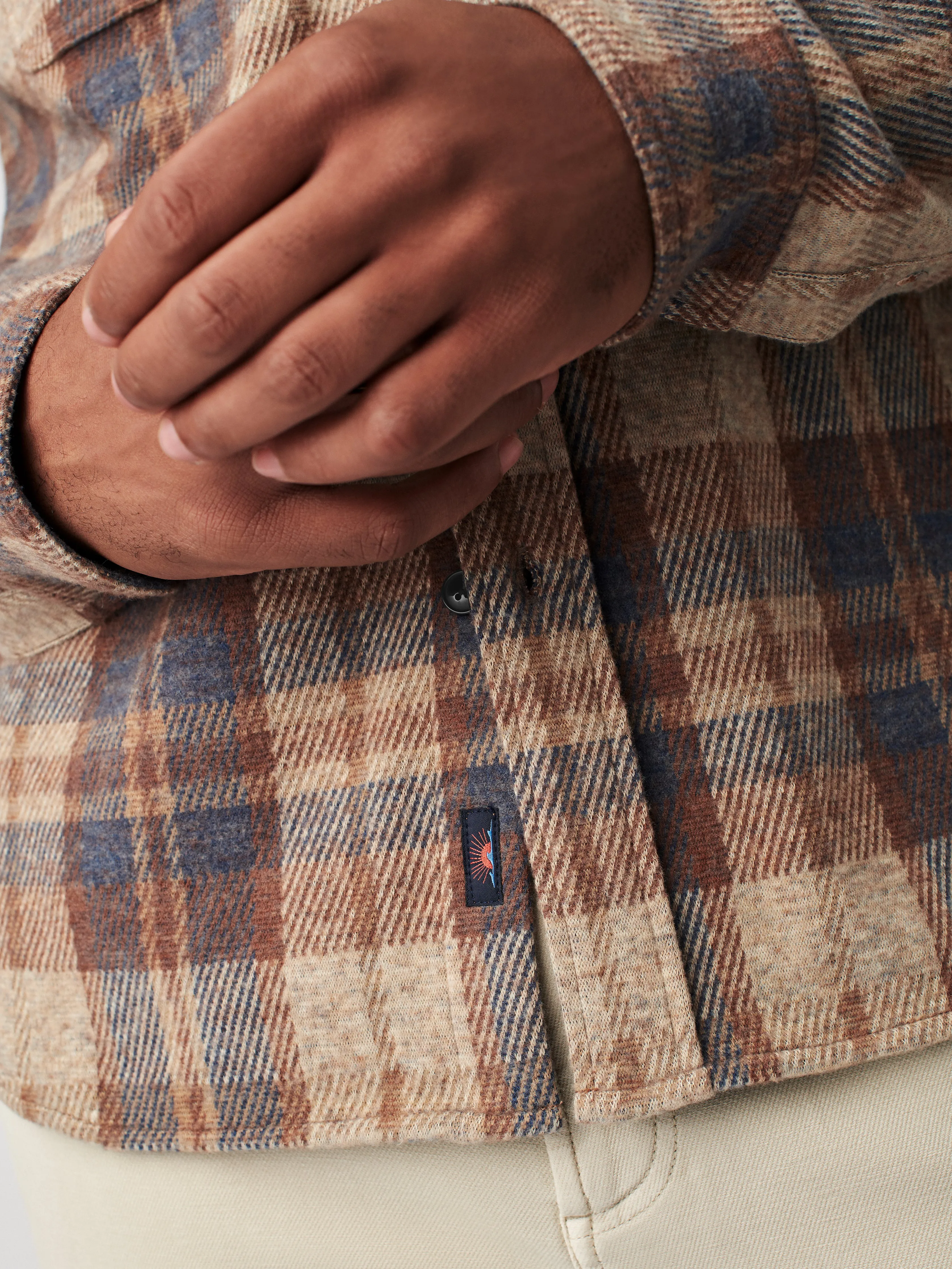 Legend™ Sweater Shirt - Bozeman Plaid sold by Faherty product image thumbnail 5