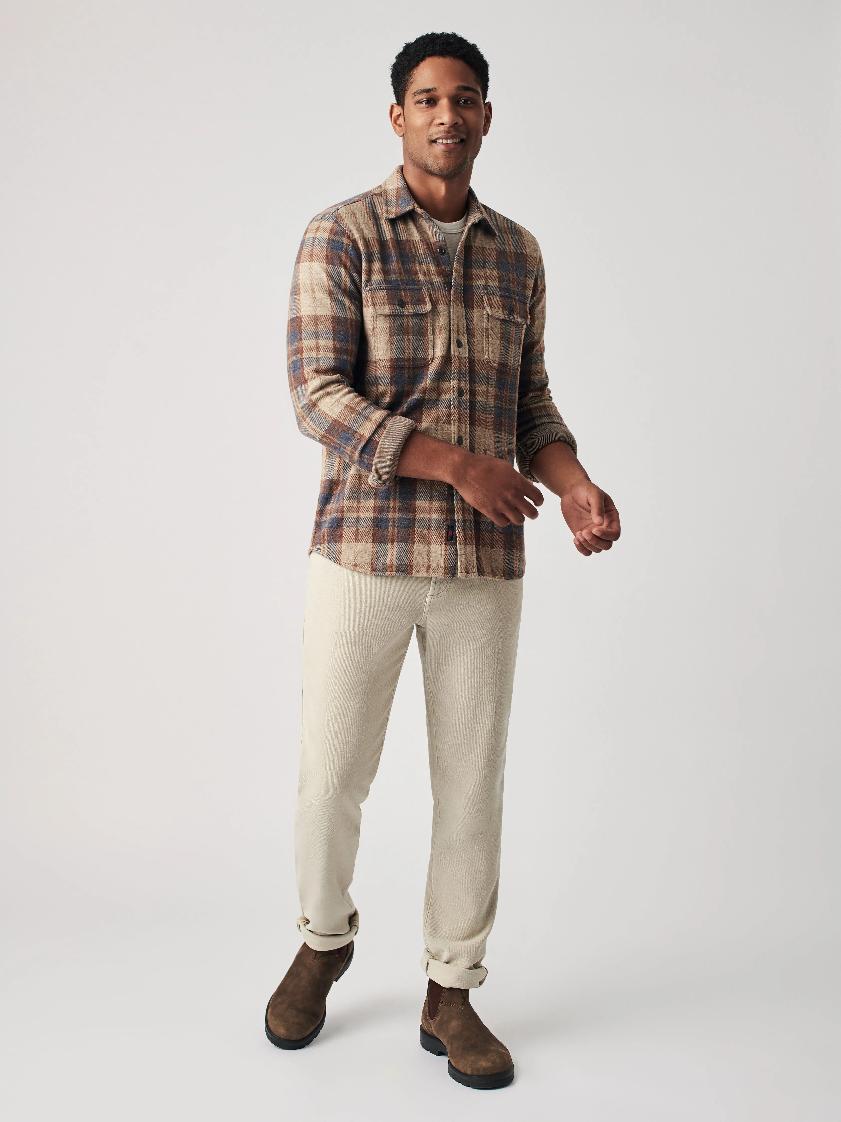 Legend™ Sweater Shirt - Bozeman Plaid sold by Faherty product image thumbnail 4