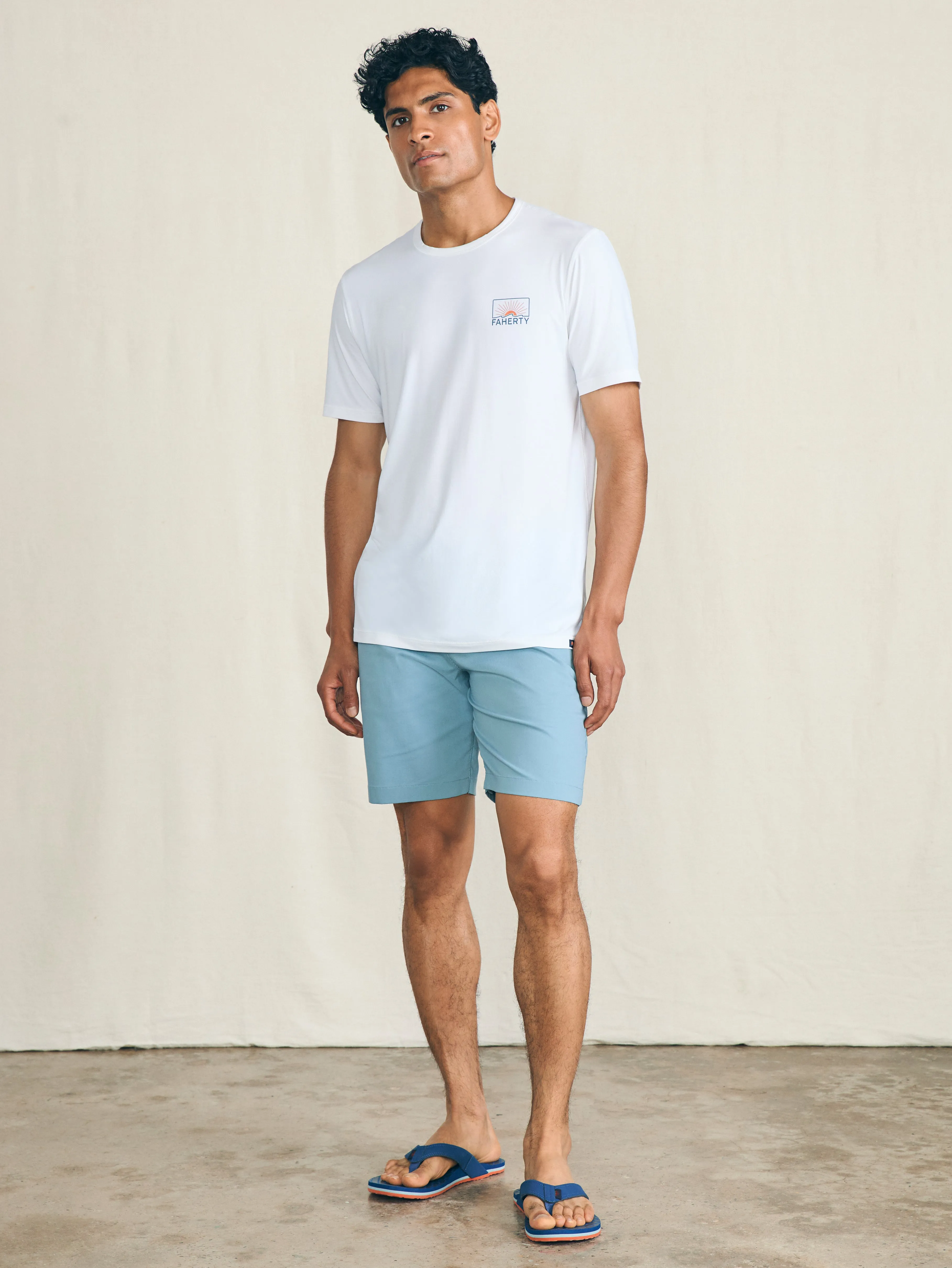 Shorelite Short-Sleeve Tech Tee - Pure White sold by Faherty product image thumbnail 4