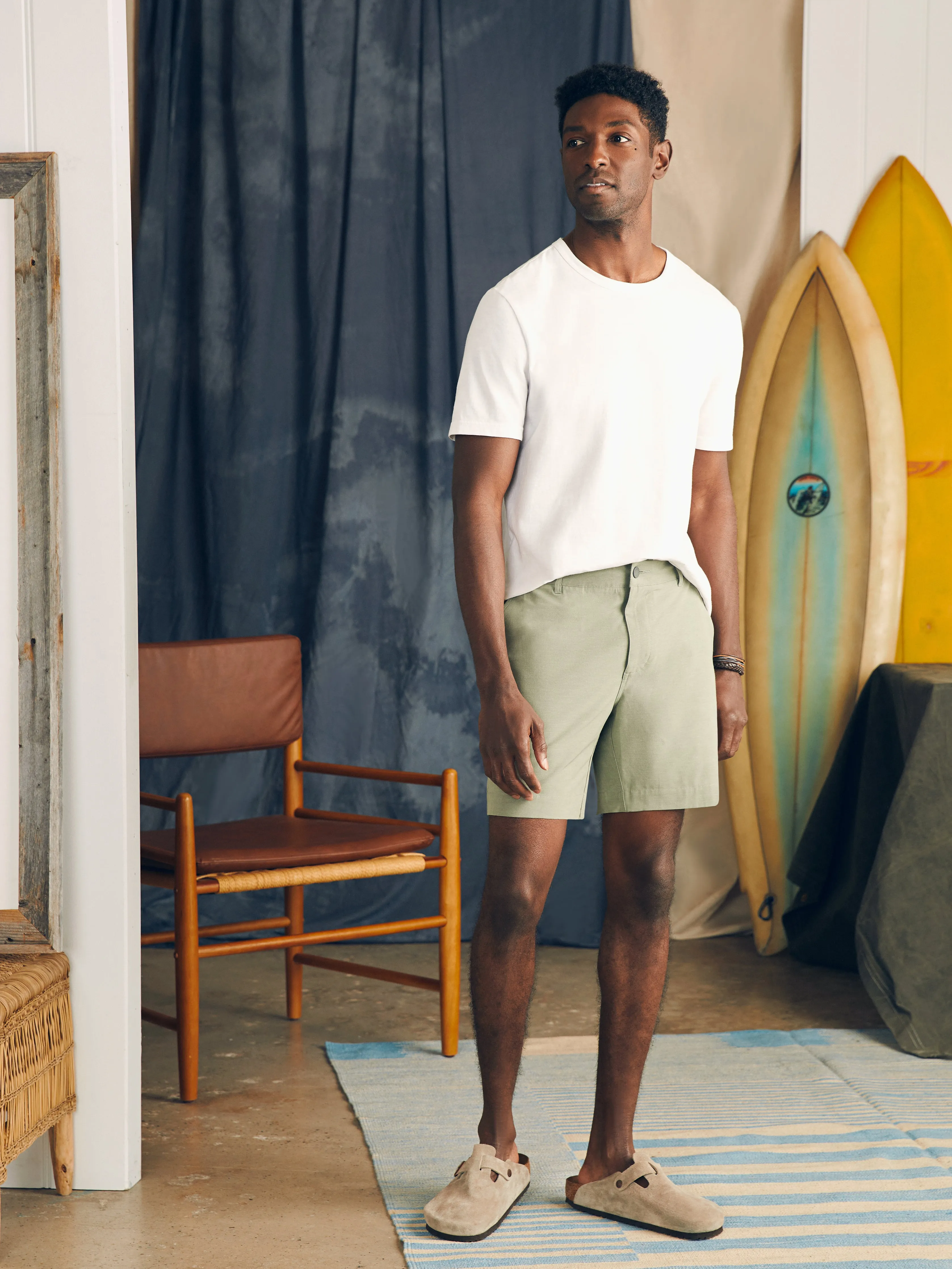 All Day Shorts (7" Inseam) - Olive sold by Faherty product image thumbnail 2
