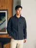Jersey Shirt Jacket (Tall) - Onyx Black sold by Faherty