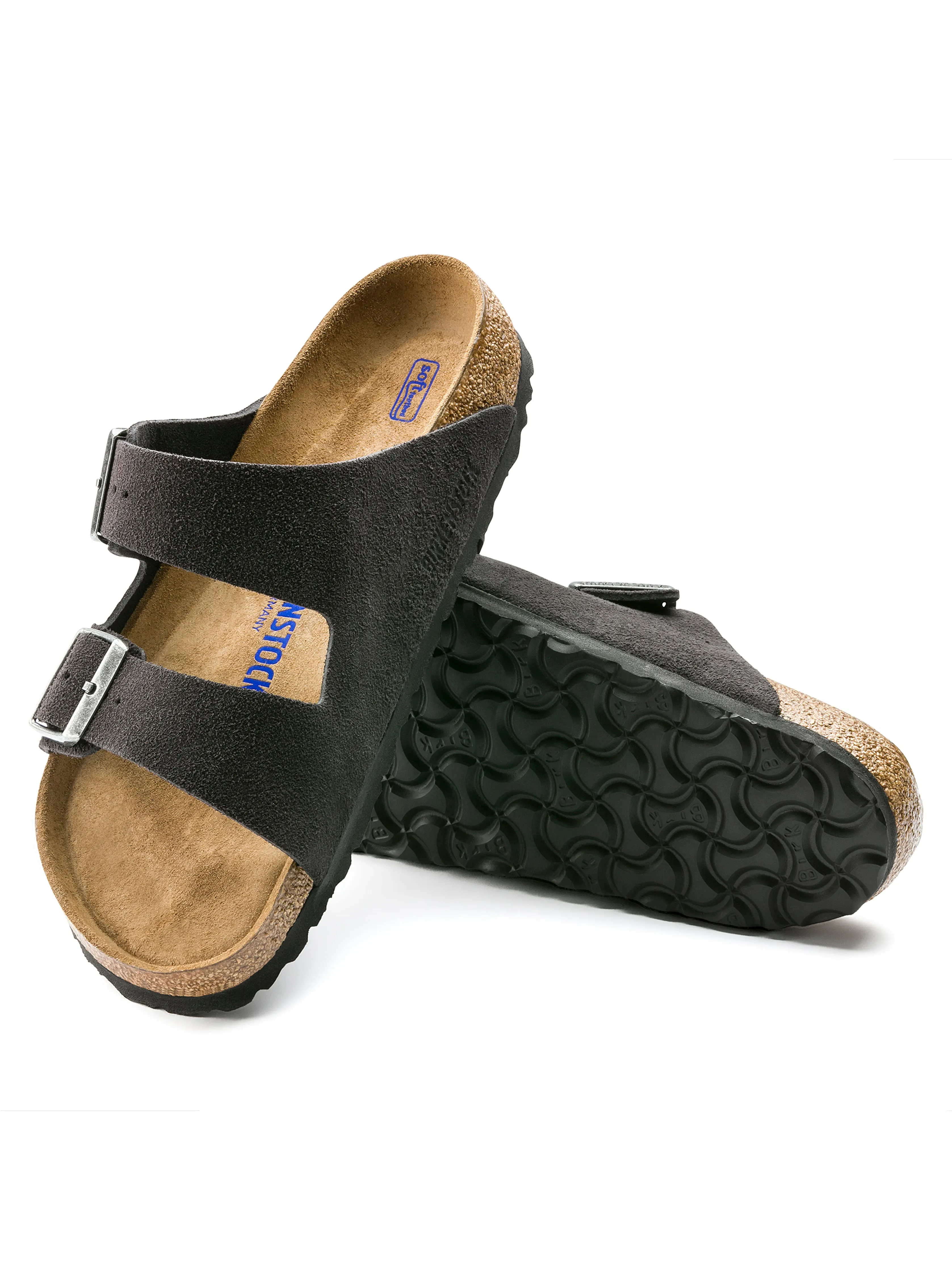 Women's Birkenstock Arizona Soft Footbed - Velvet Gray sold by Faherty product image thumbnail 2