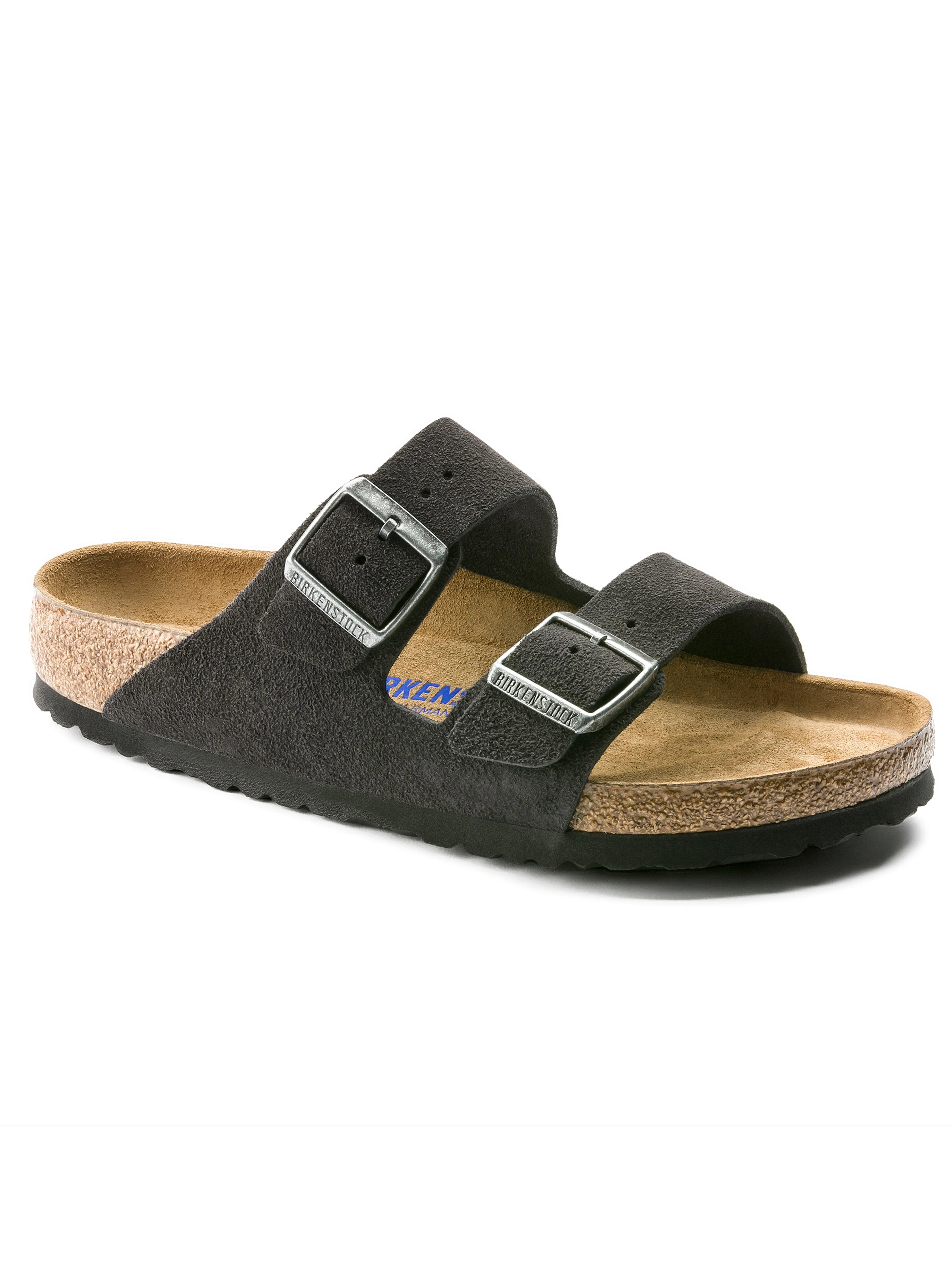 Women's Birkenstock Arizona Soft Footbed - Velvet Gray sold by Faherty