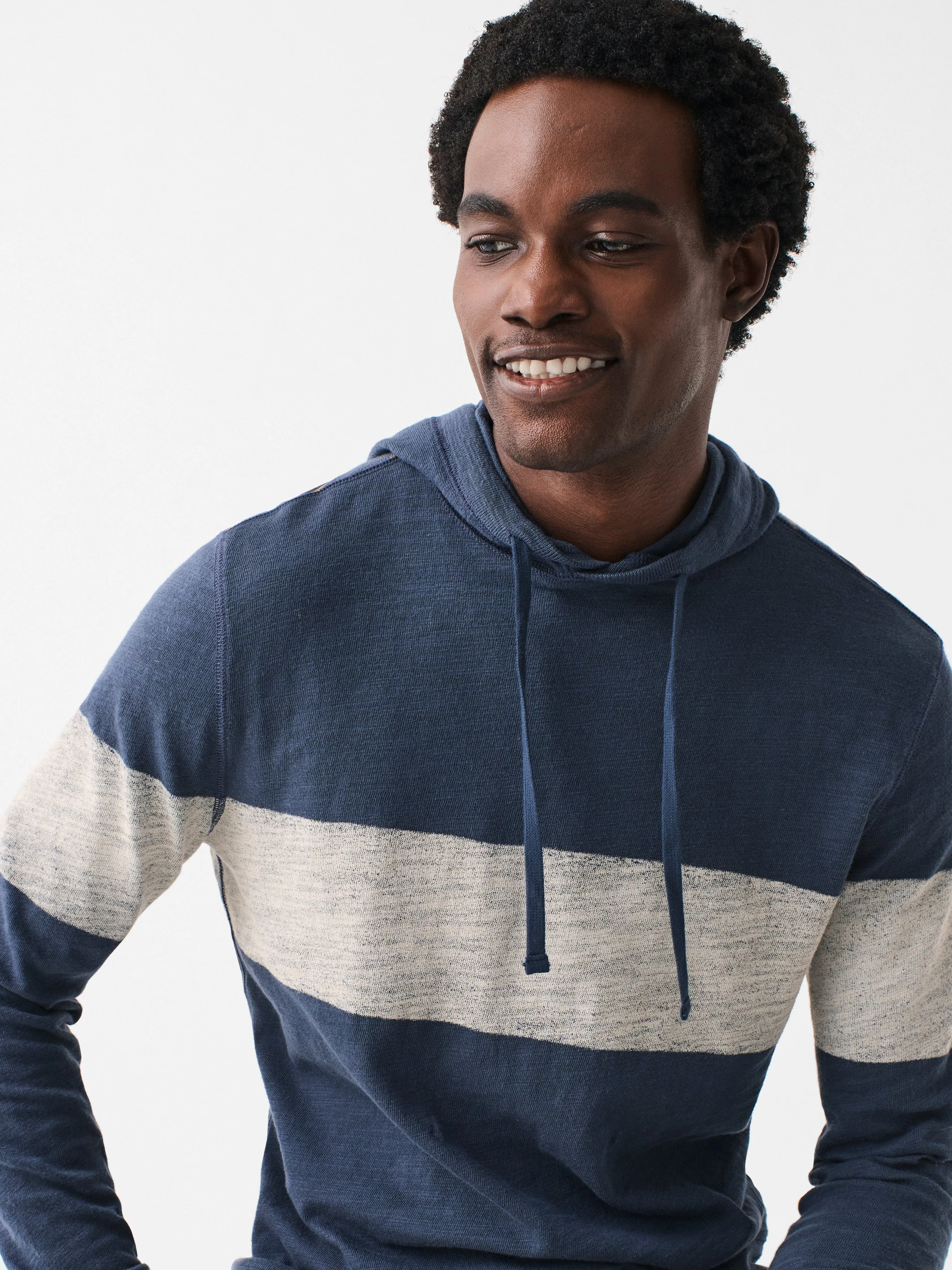 Sunwashed Sunray Slub Hoodie - Beach Sunset sold by Faherty product image thumbnail 4