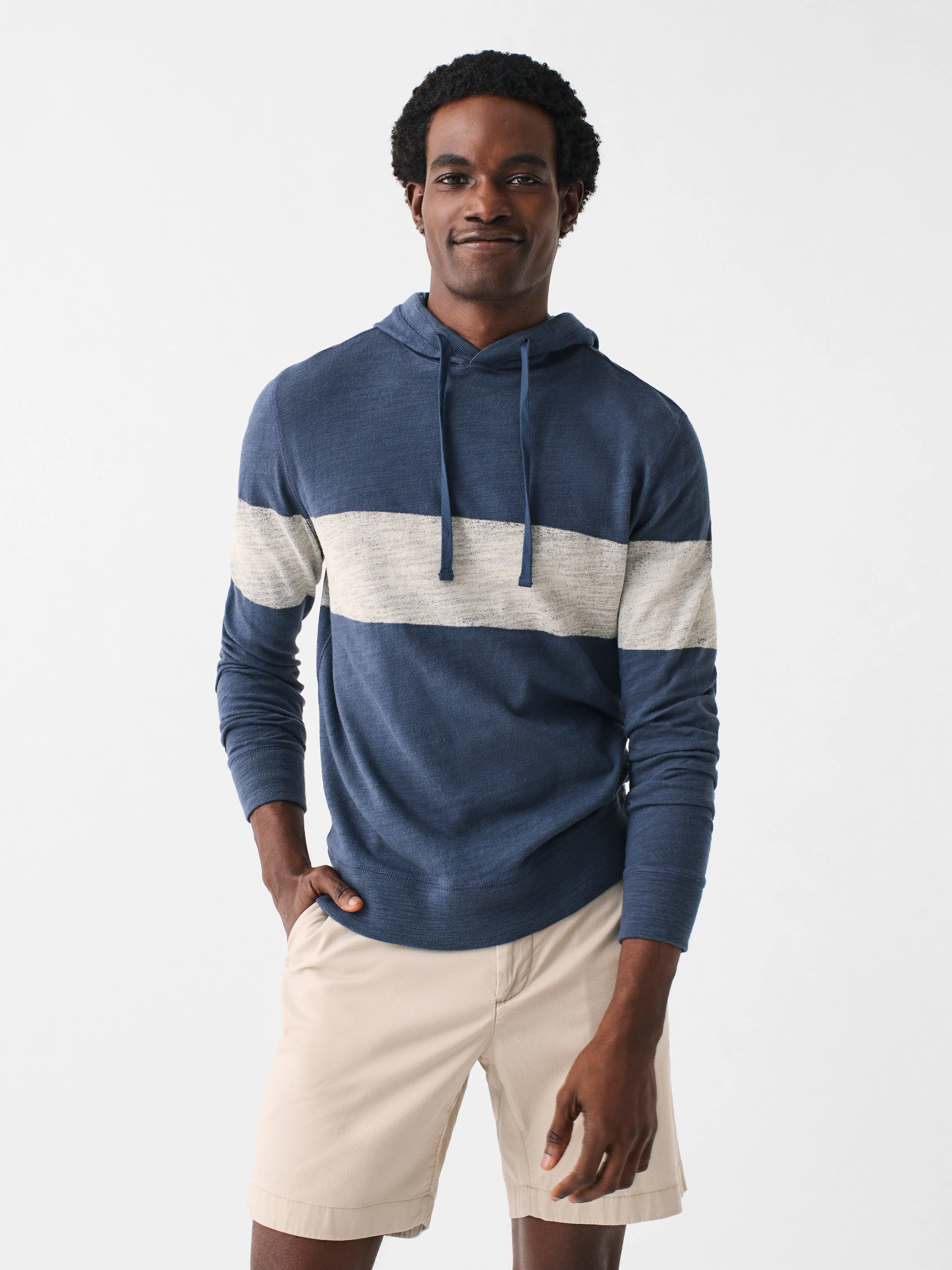 Sunwashed Sunray Slub Hoodie - Beach Sunset sold by Faherty product image thumbnail 2