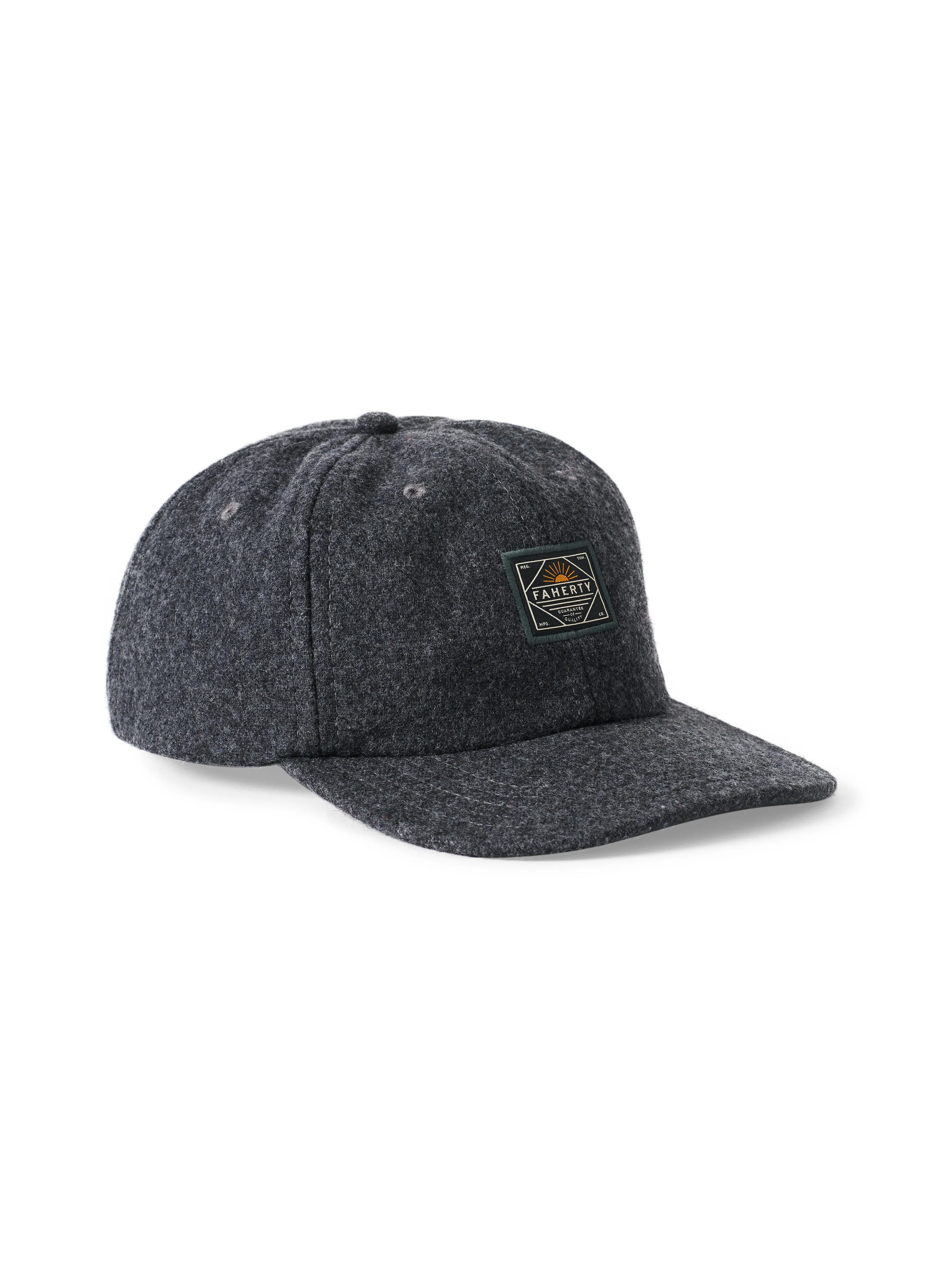 Wool Baseball Hat - Grey Heather sold by Faherty product image thumbnail 4
