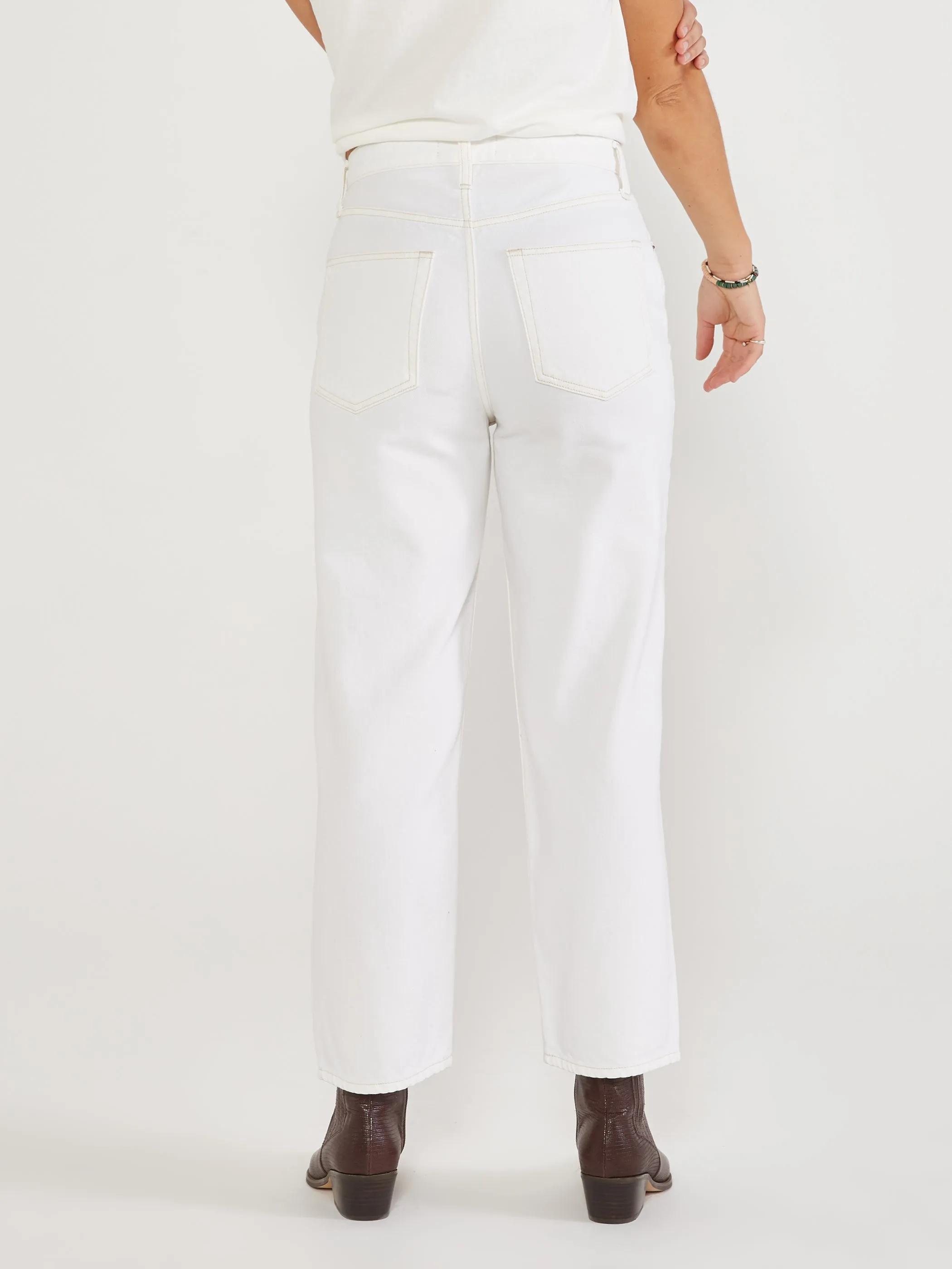 Etica Tyler Vintage Straight Ankle - Vintage White sold by Faherty product image thumbnail 4