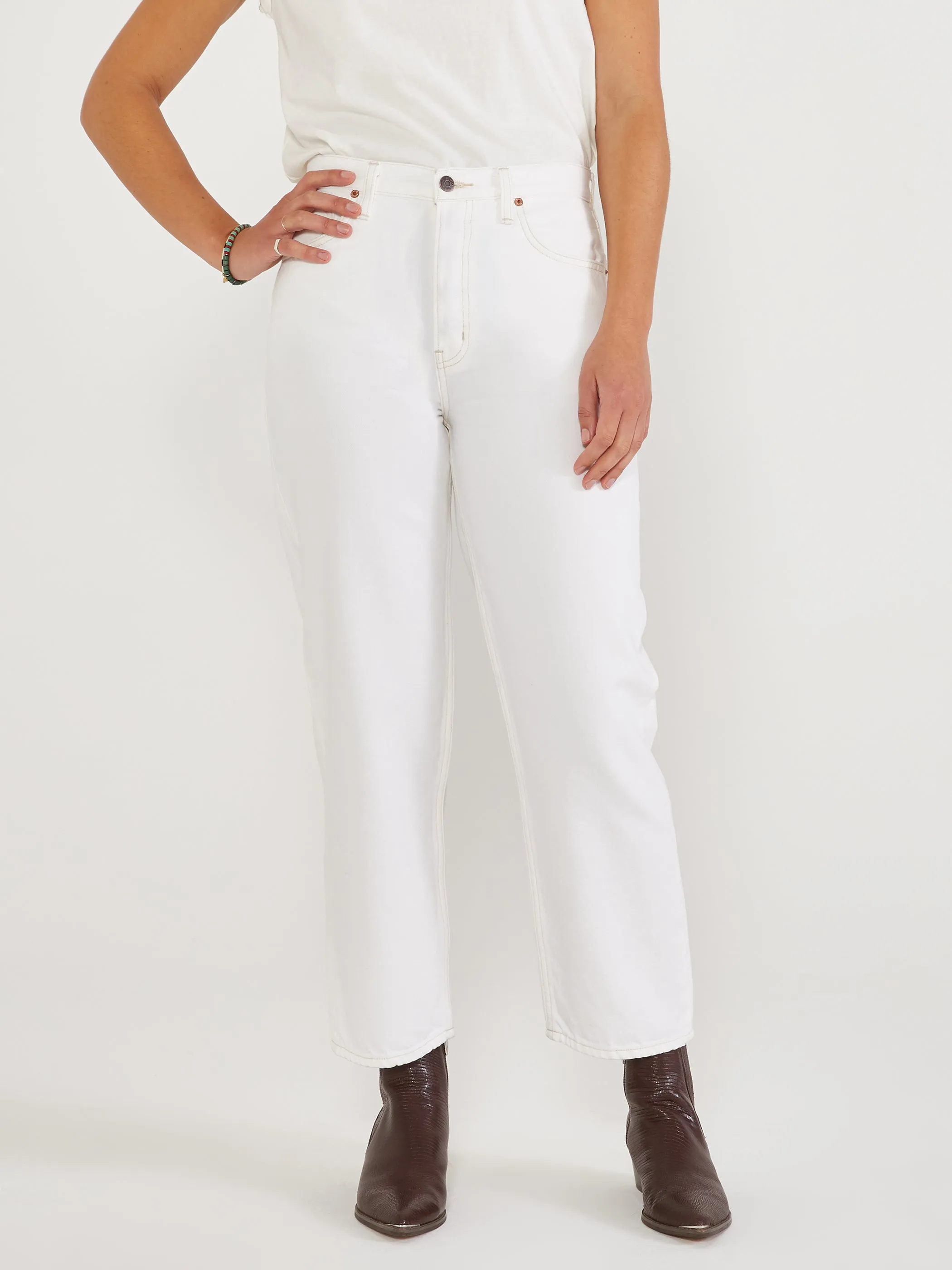 Etica Tyler Vintage Straight Ankle - Vintage White sold by Faherty product image thumbnail 2