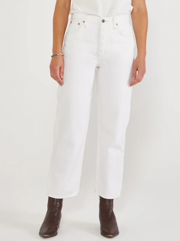 Etica Tyler Vintage Straight Ankle - Vintage White sold by Faherty