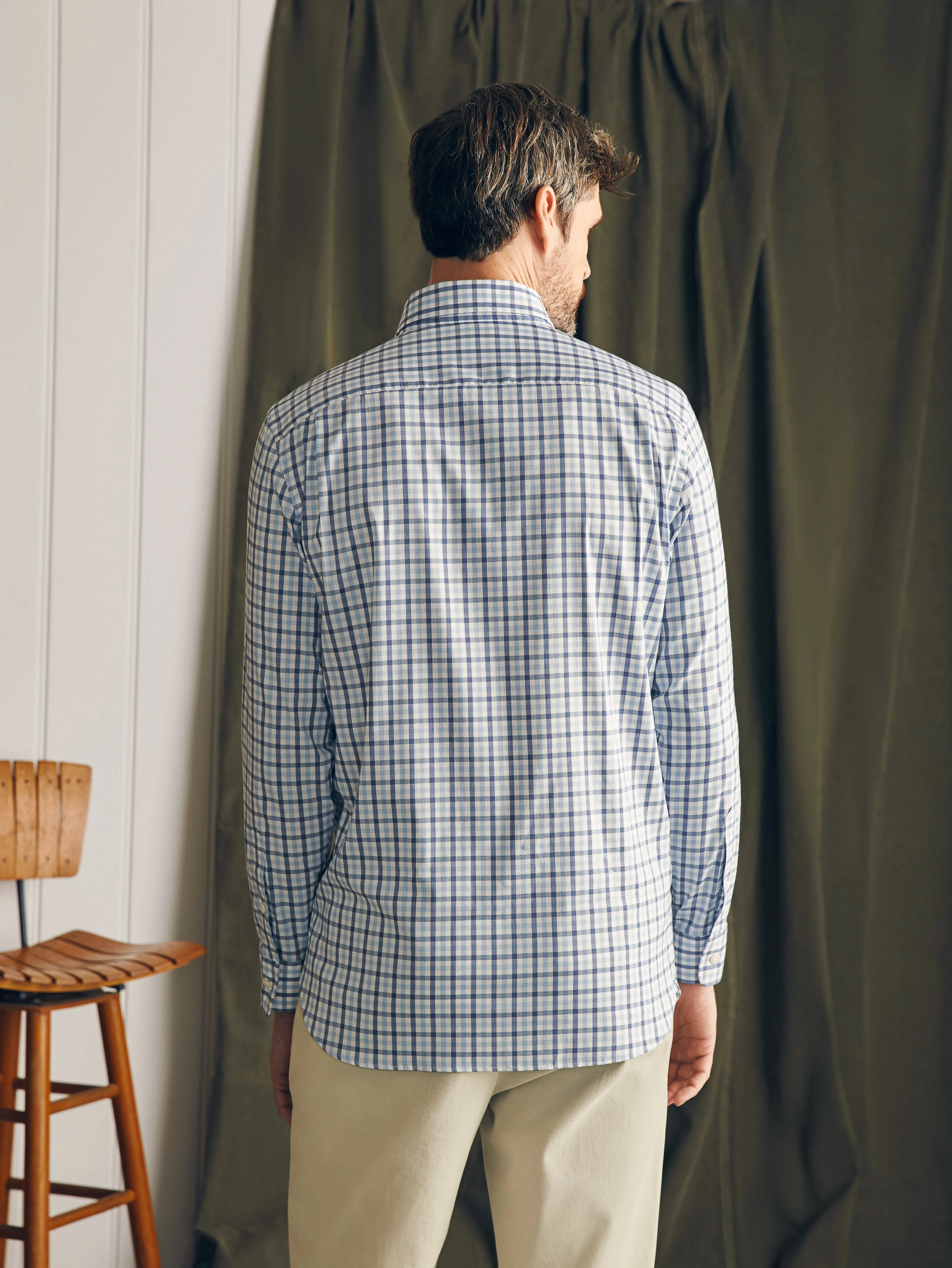 Movement™ Dress Shirt - York Avenue Gingham sold by Faherty product image thumbnail 3