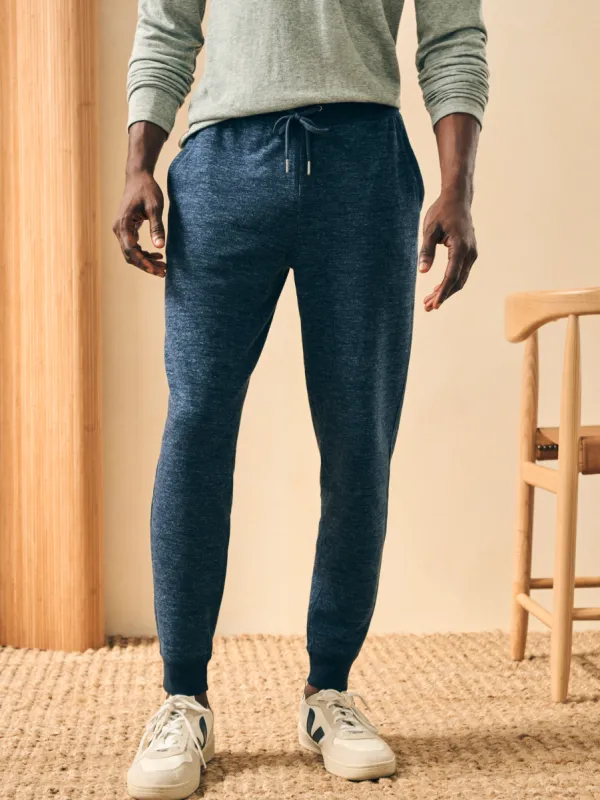 Double Knit Sweatpant - Varsity Navy Heather sold by Faherty