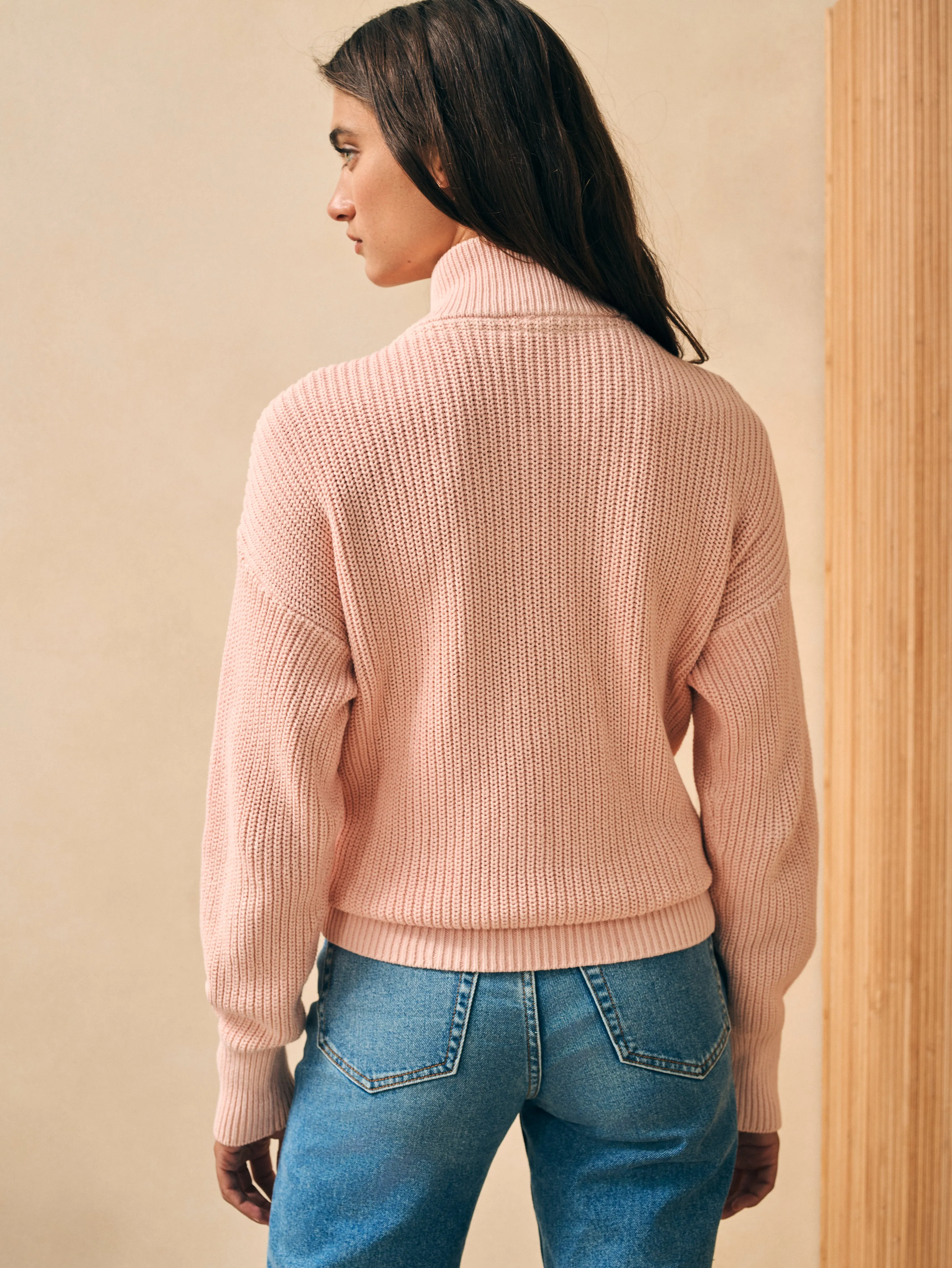 Sunwashed Mariner Sweater - Peach Whip sold by Faherty product image thumbnail 5