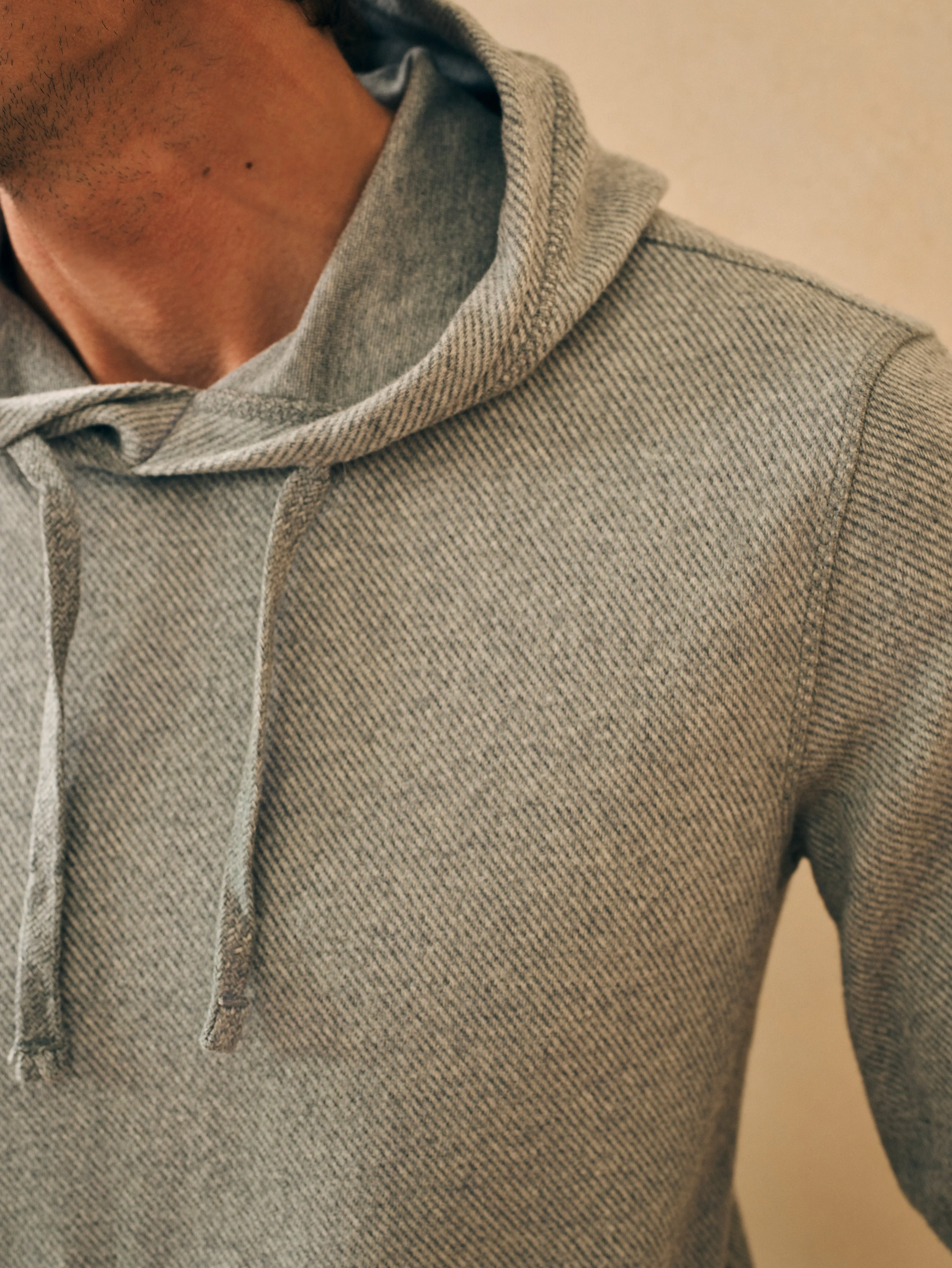 Legend™ Sweater Hoodie - Fossil Grey Twill sold by Faherty product image thumbnail 2