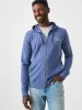 Charleston Long-Sleeve Terry Zip Hoodie - Faded Navy sold by Faherty