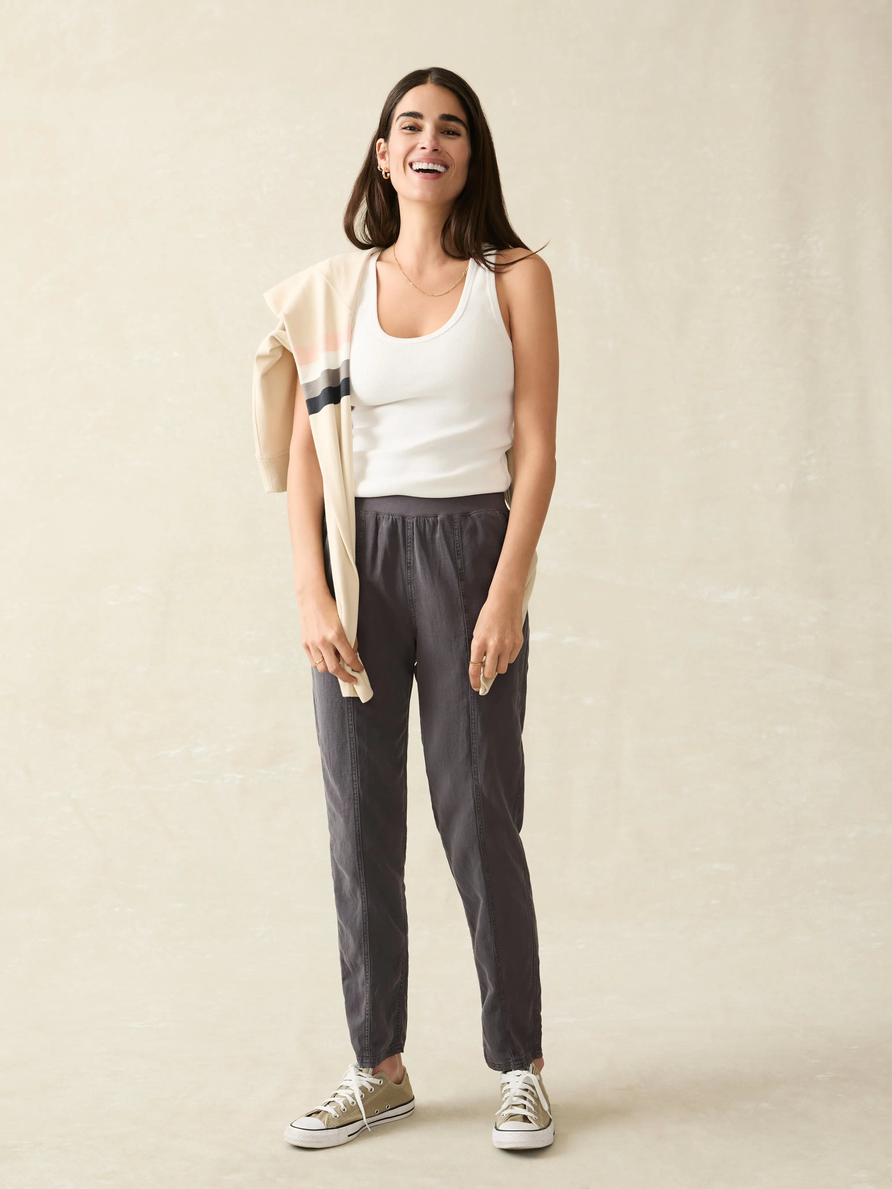 Arlie Pant - Faded Black sold by Faherty product image thumbnail 4