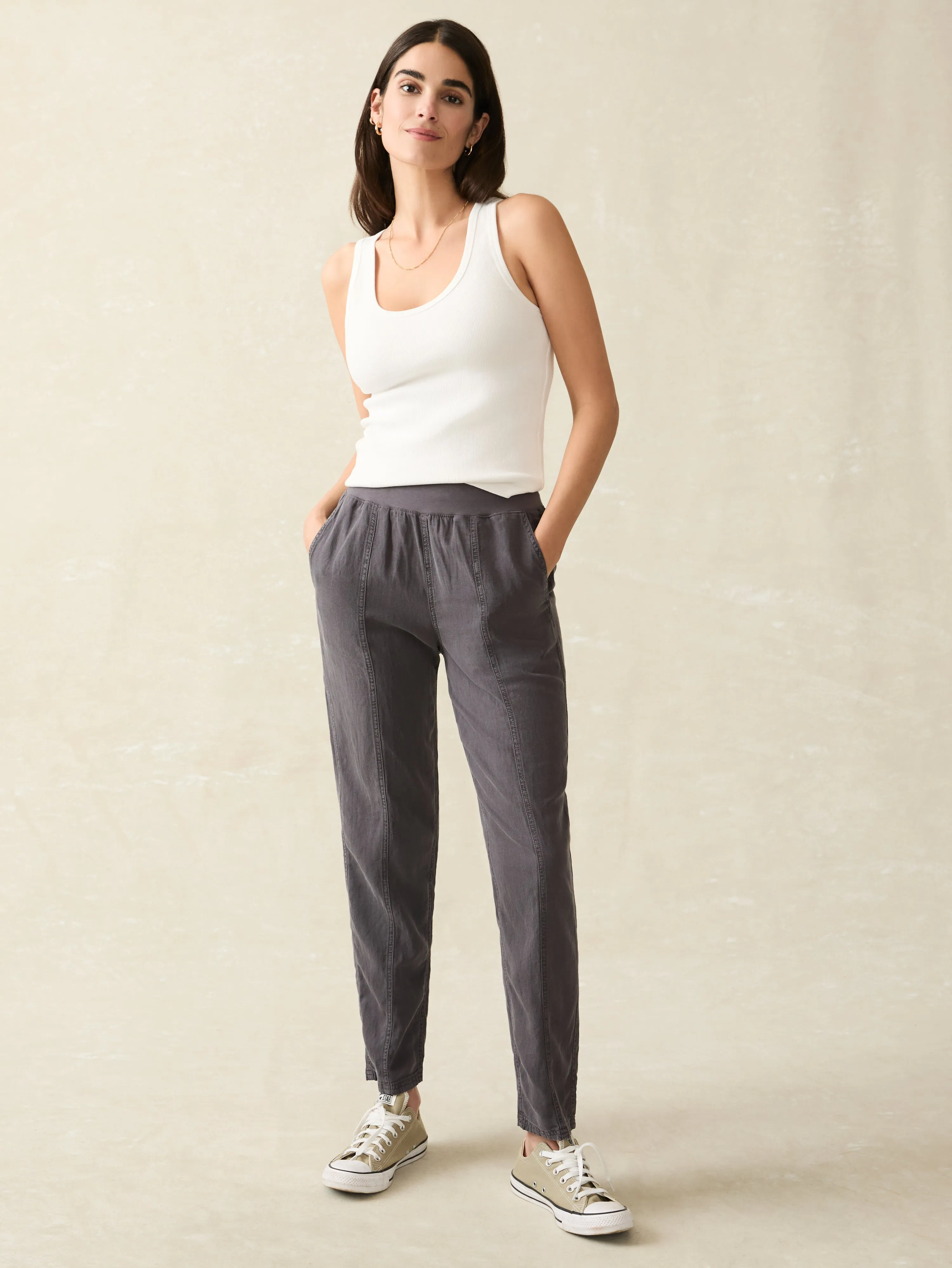 Arlie Pant - Faded Black sold by Faherty product image thumbnail 2