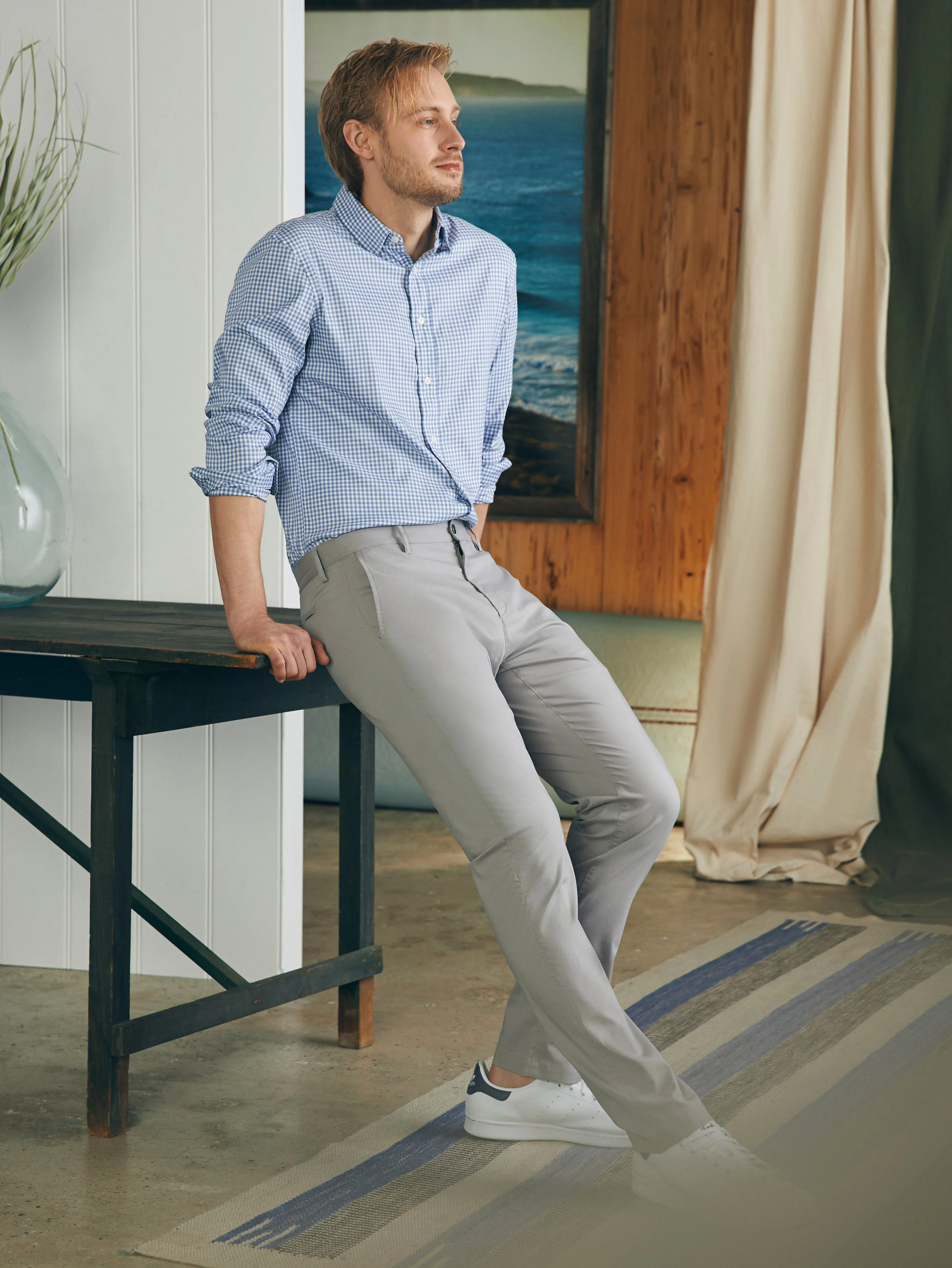 Movement™ Chino Pant (32" Inseam) - Fossil sold by Faherty product image thumbnail 3